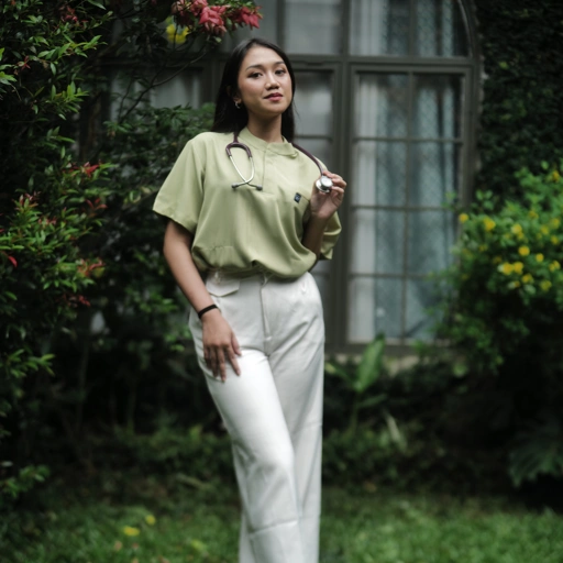 Image of Empirical - Mandarin Short Sleeve TOP - Green Tea