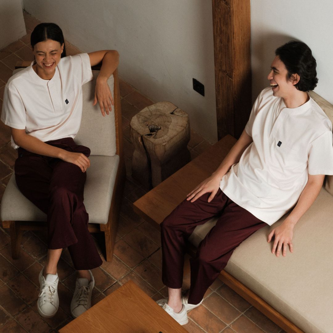 Cardinal - Mandarin Plus Short Sleeve Set (Regular Pants) - Fire