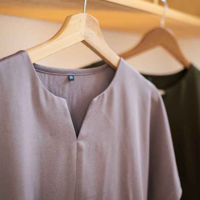 Cardinal - Slit Short Sleeve Set (Slim Fit Pants) - Olive