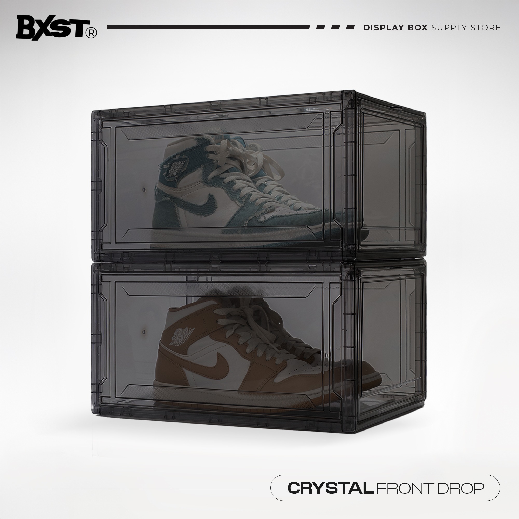 「CRYSTAL」SHOE BOX FRONT DROP - DARK