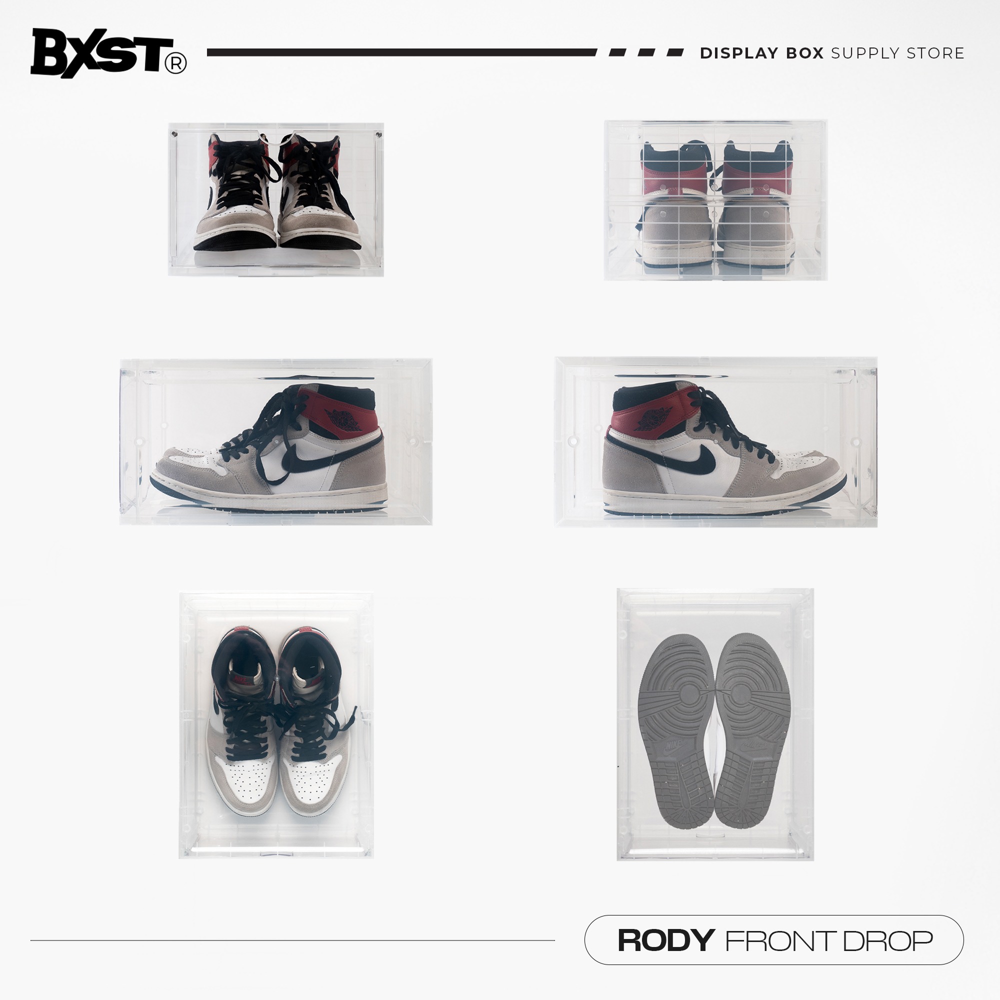 「RODY」SHOE BOX FRONT DROP - TRANSPARENT