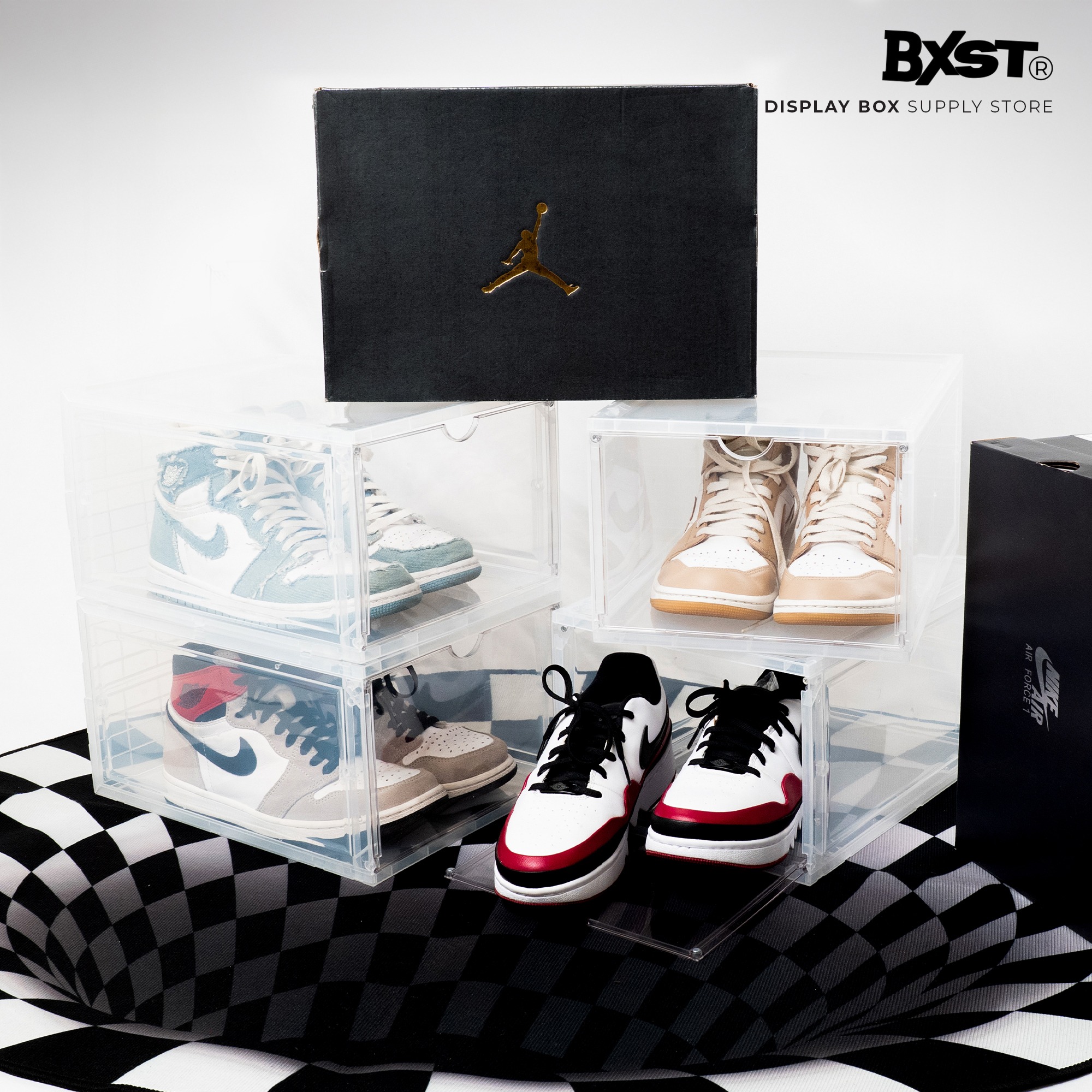 「RODY」SHOE BOX FRONT DROP - TRANSPARENT