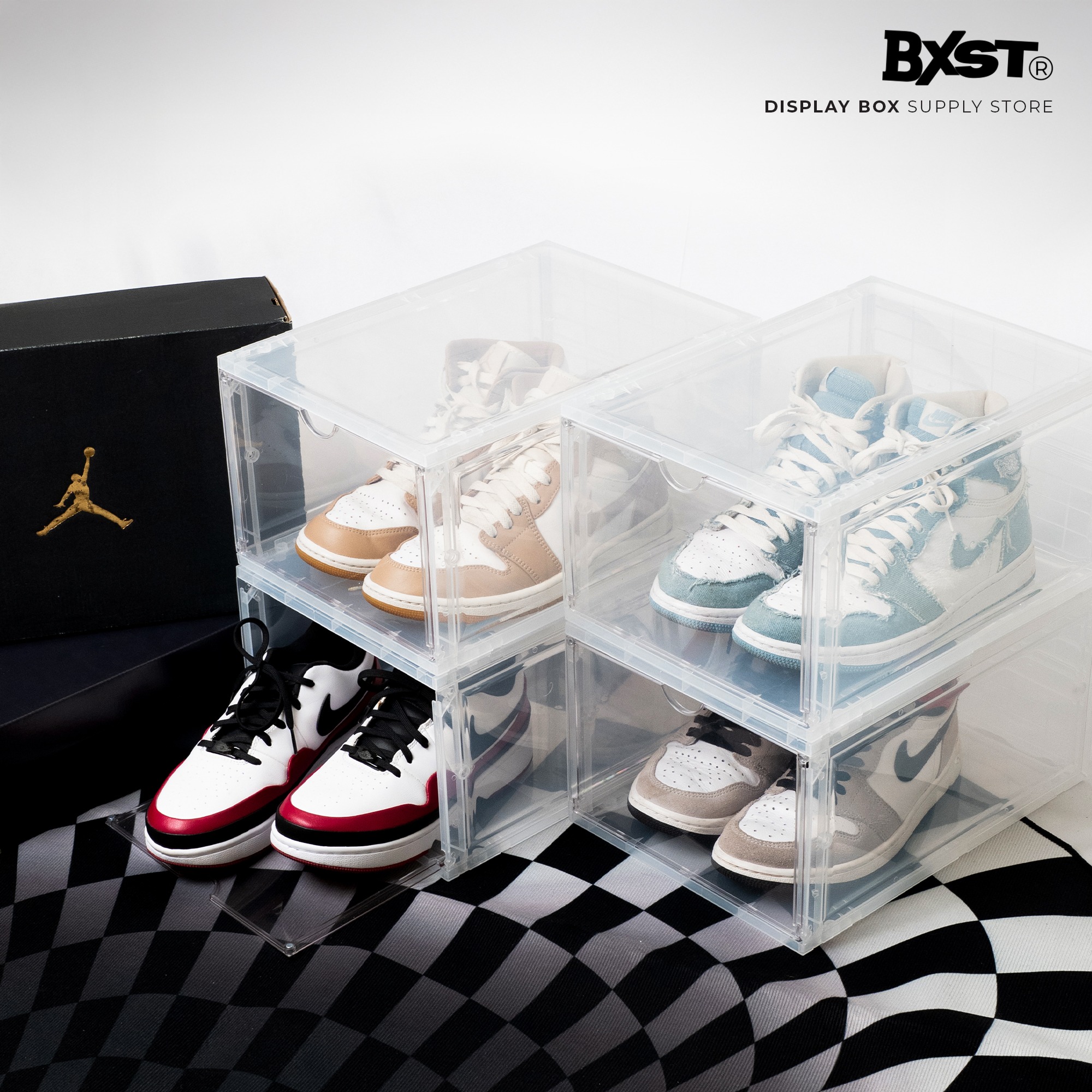 「RODY」SHOE BOX FRONT DROP - TRANSPARENT