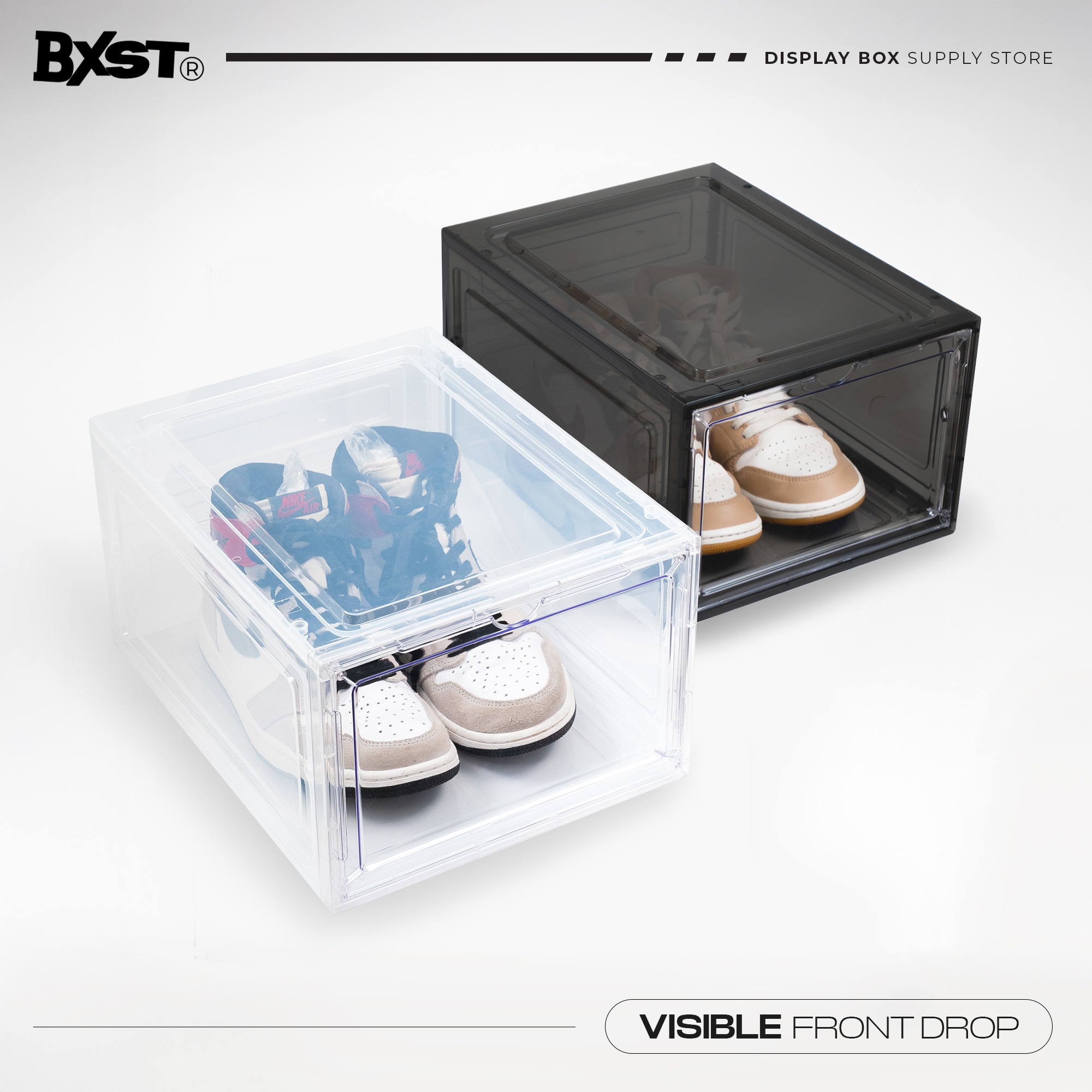 「VISIBLE」SHOE BOX FRONT DROP - SMOKE