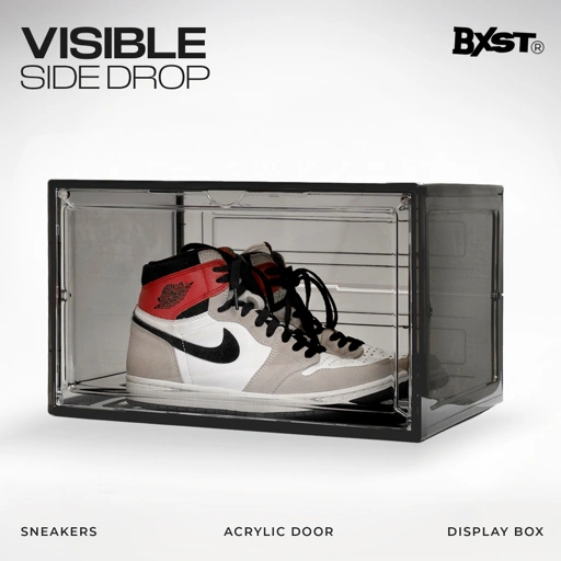 Image of 「VISIBLE」SHOE BOX SIDE DROP - SMOKE
