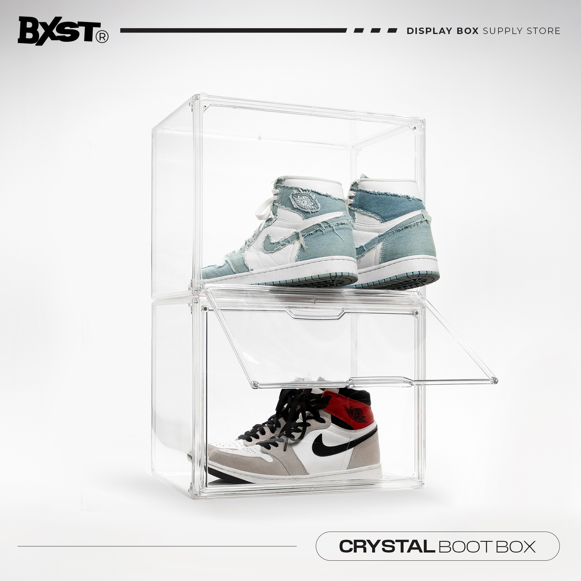 「CRYSTAL」BOOT BOX - CLEAR