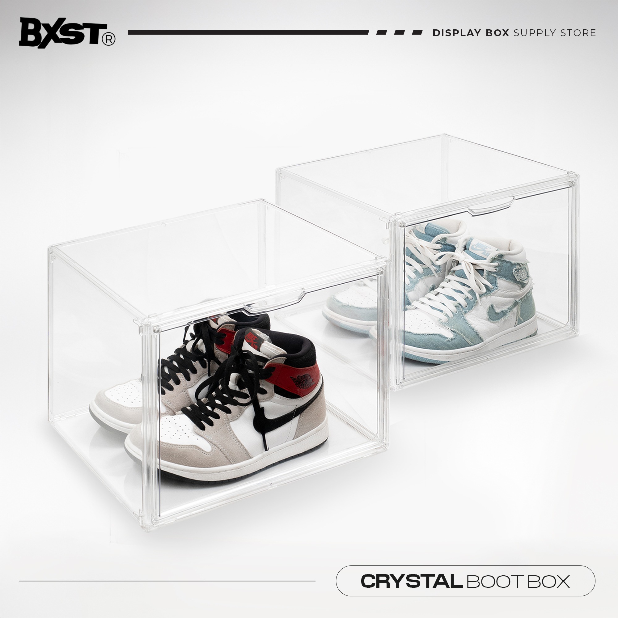 「CRYSTAL」BOOT BOX - CLEAR