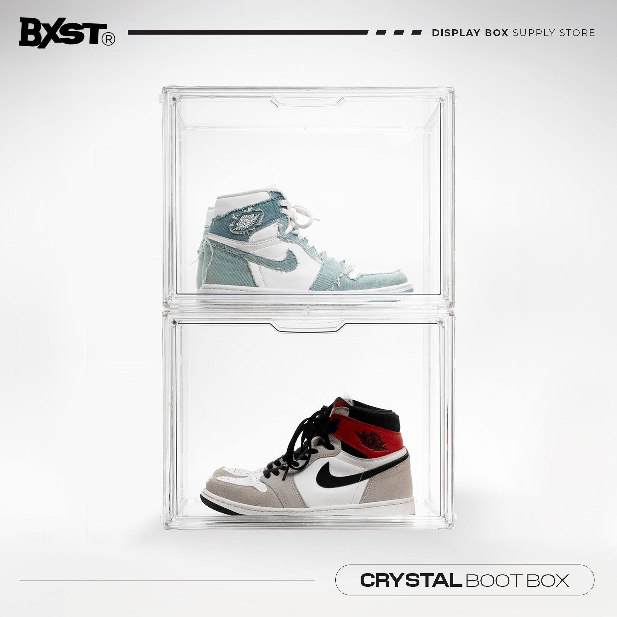 「CRYSTAL」BOOT BOX - CLEAR