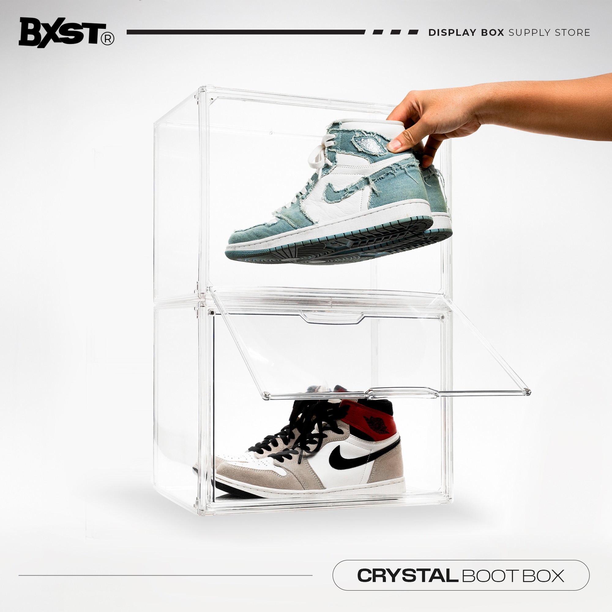 「CRYSTAL」BOOT BOX - CLEAR