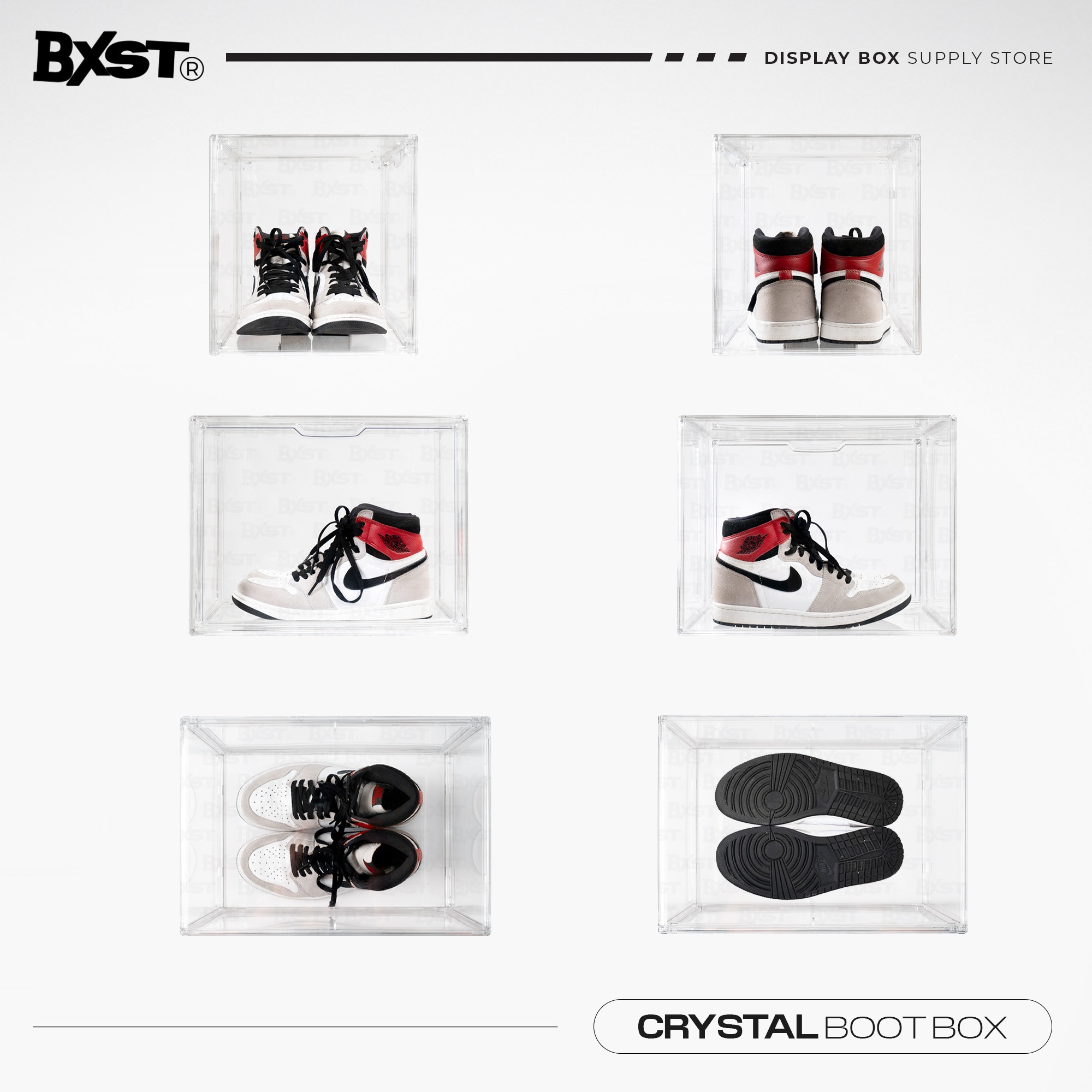「CRYSTAL」BOOT BOX - CLEAR