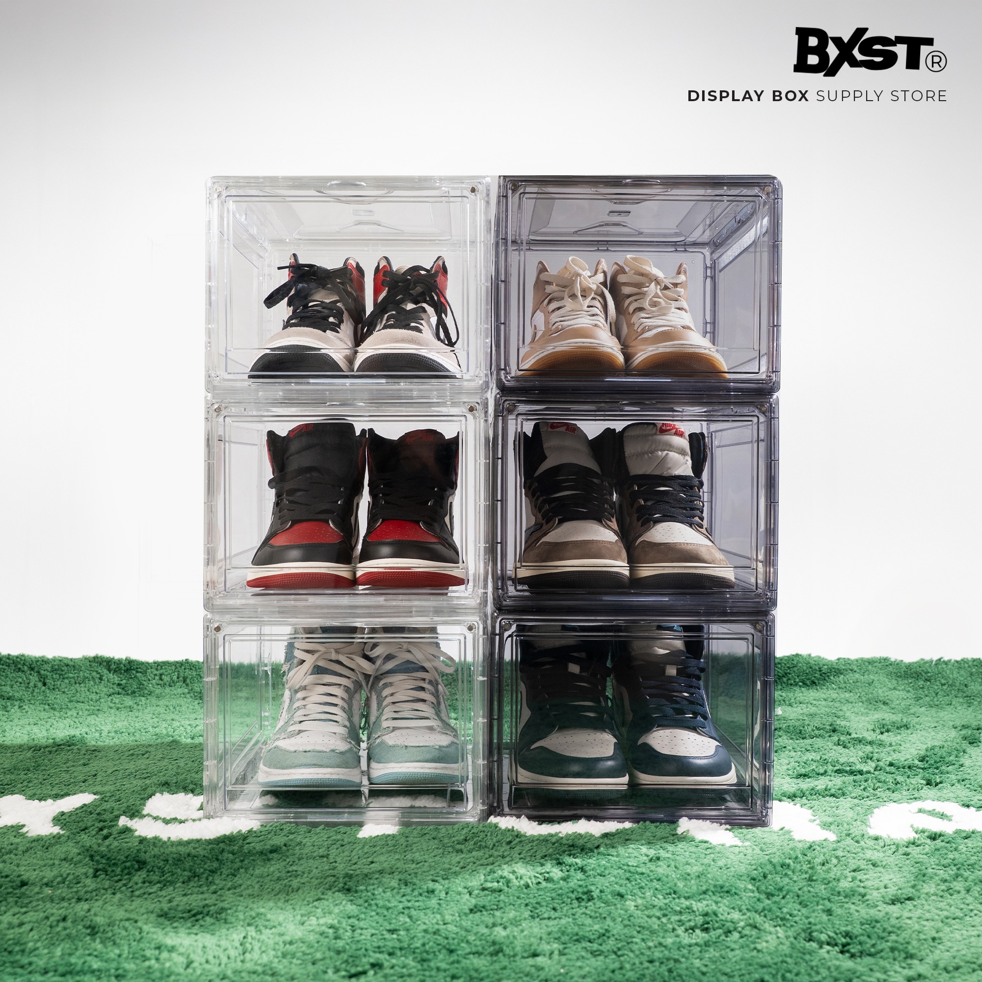 「CRYSTAL」SHOE BOX FRONT DROP - DARK