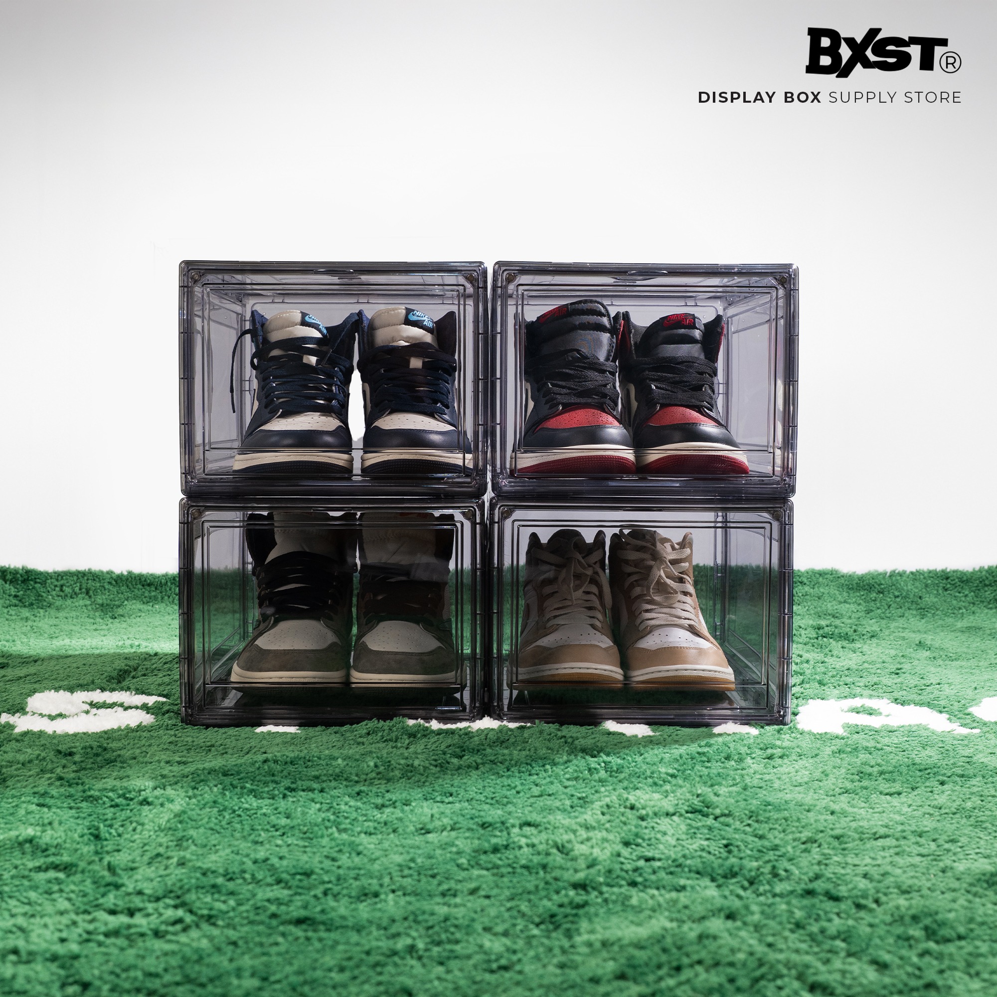 「CRYSTAL」SHOE BOX FRONT DROP - DARK