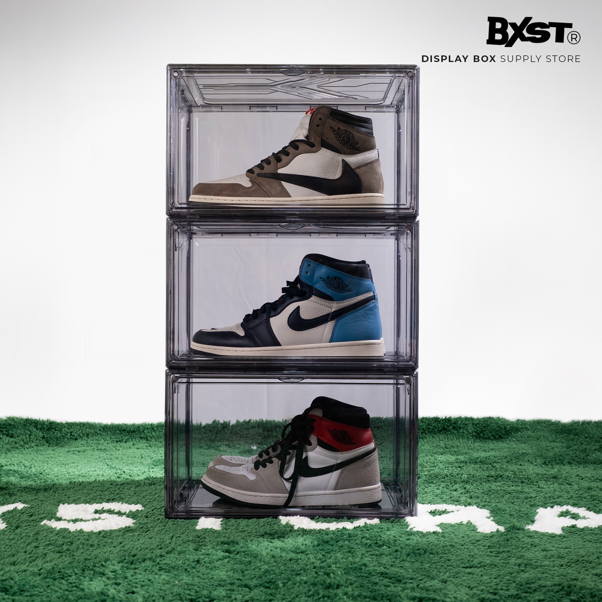 「CRYSTAL」SHOE BOX SIDE DROP - DARK