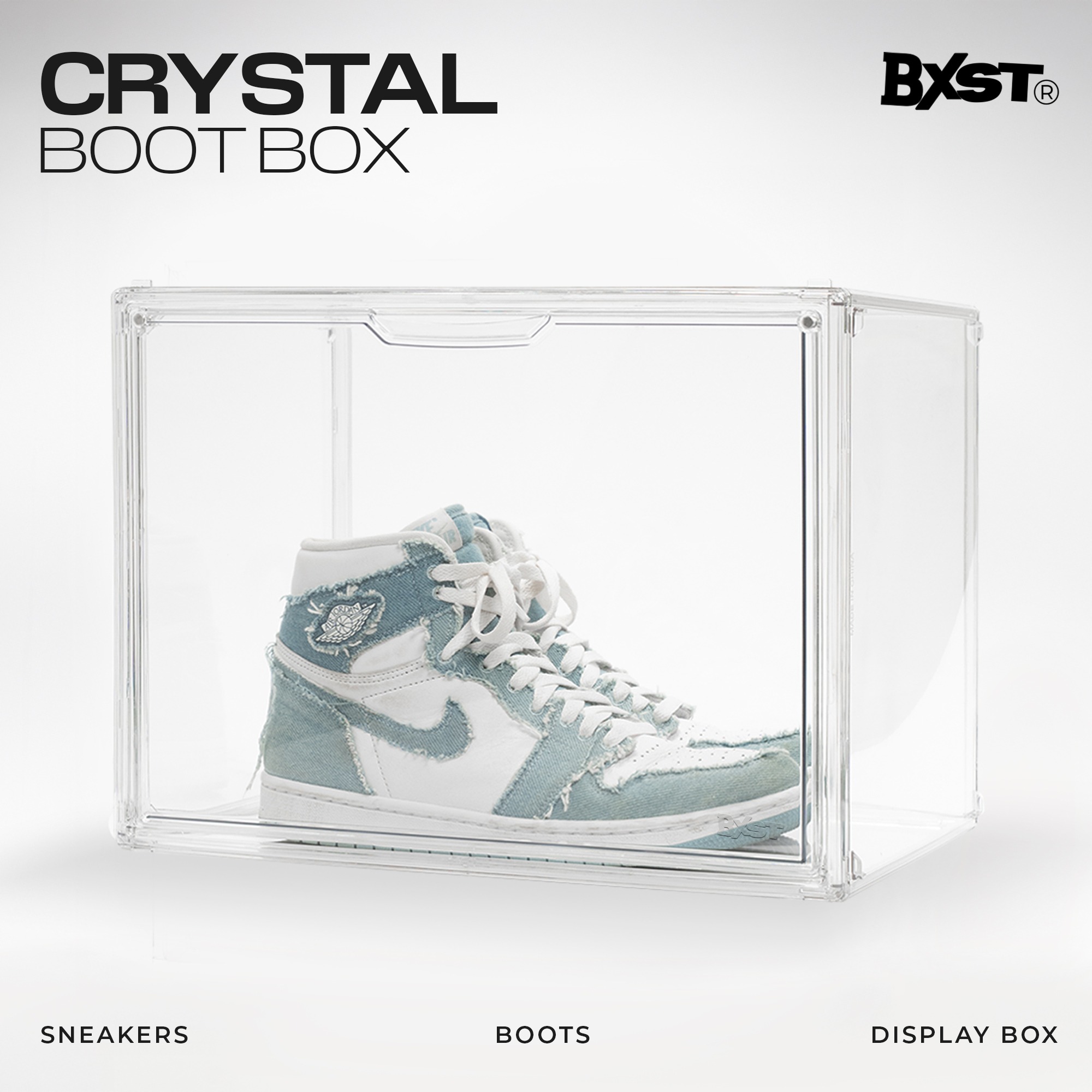 「CRYSTAL」BOOT BOX - CLEAR