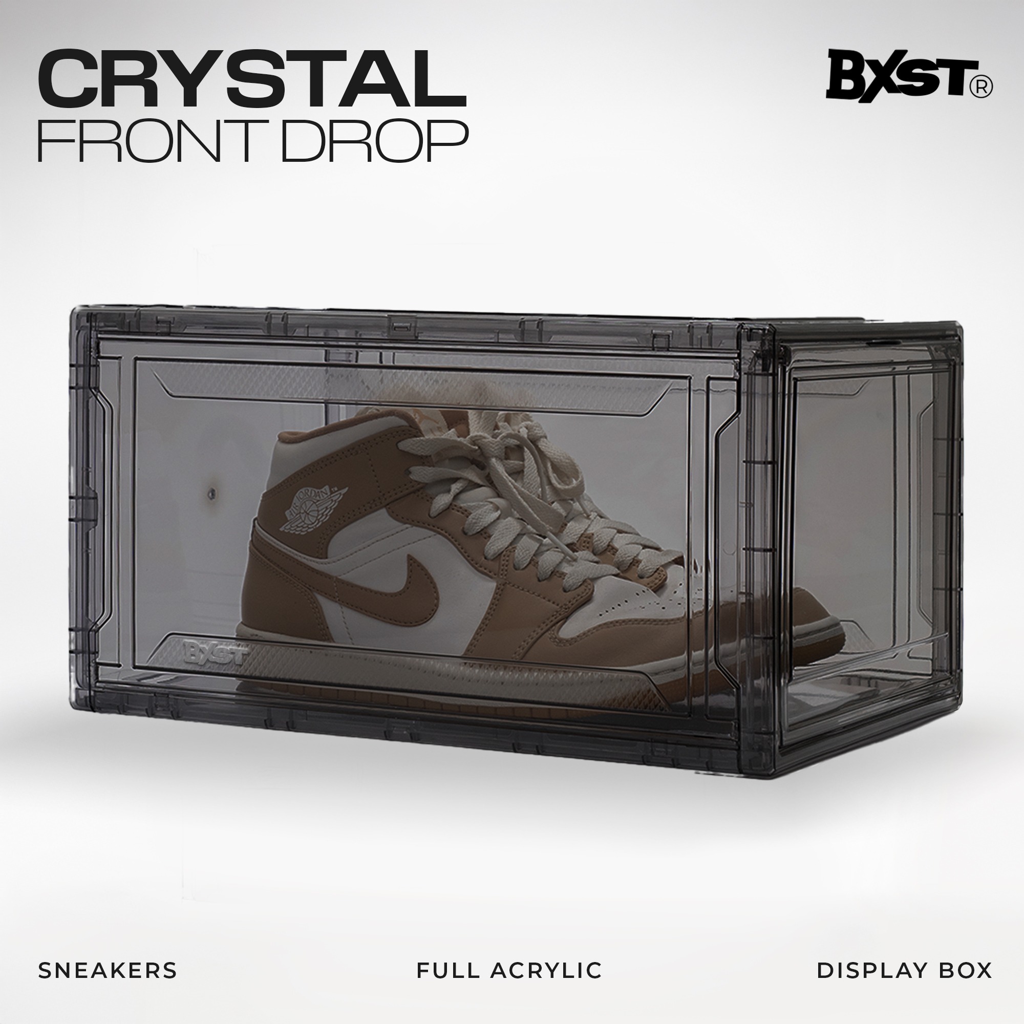 「CRYSTAL」SHOE BOX FRONT DROP - DARK