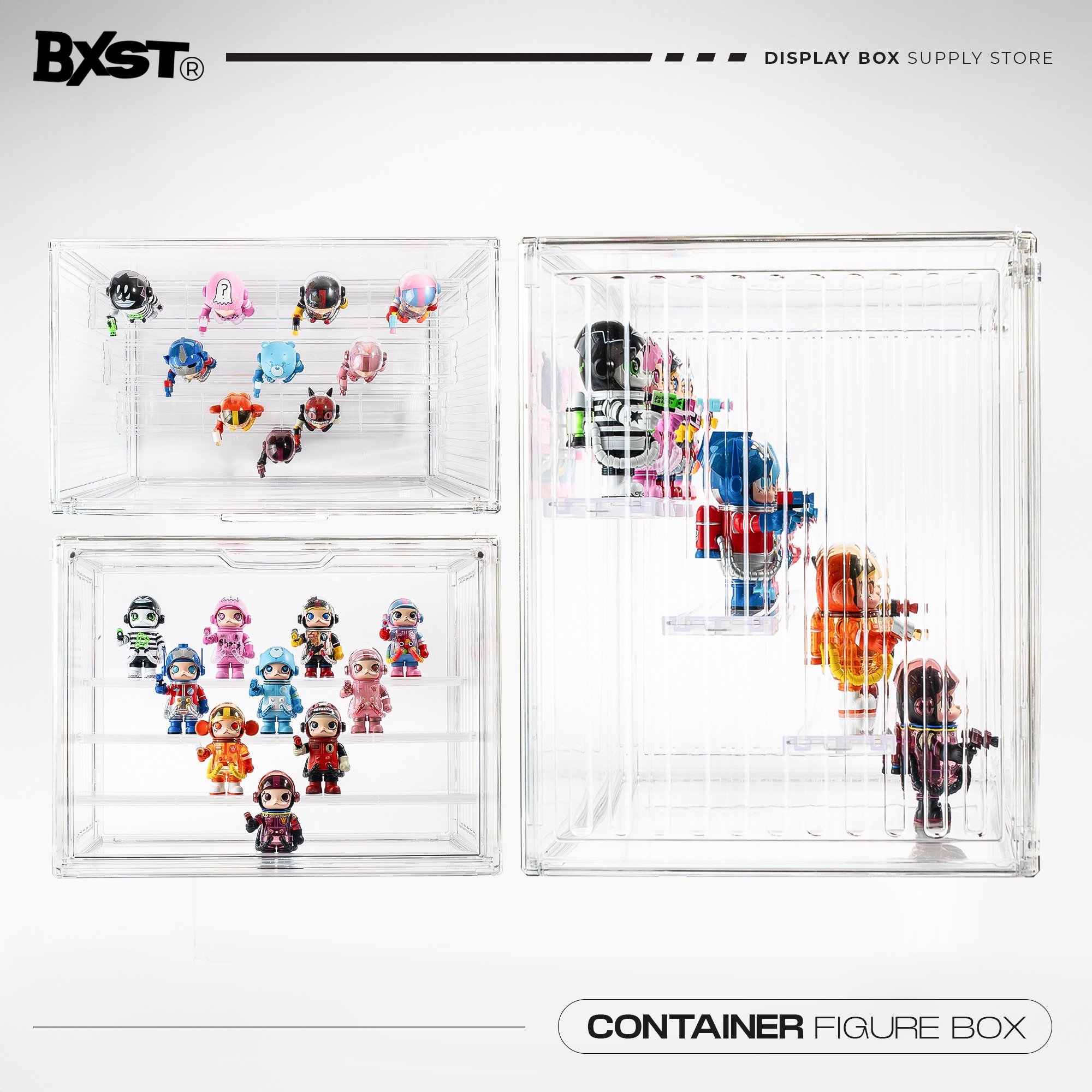 「CONTAINER」FIGURE BOX - CLEAR