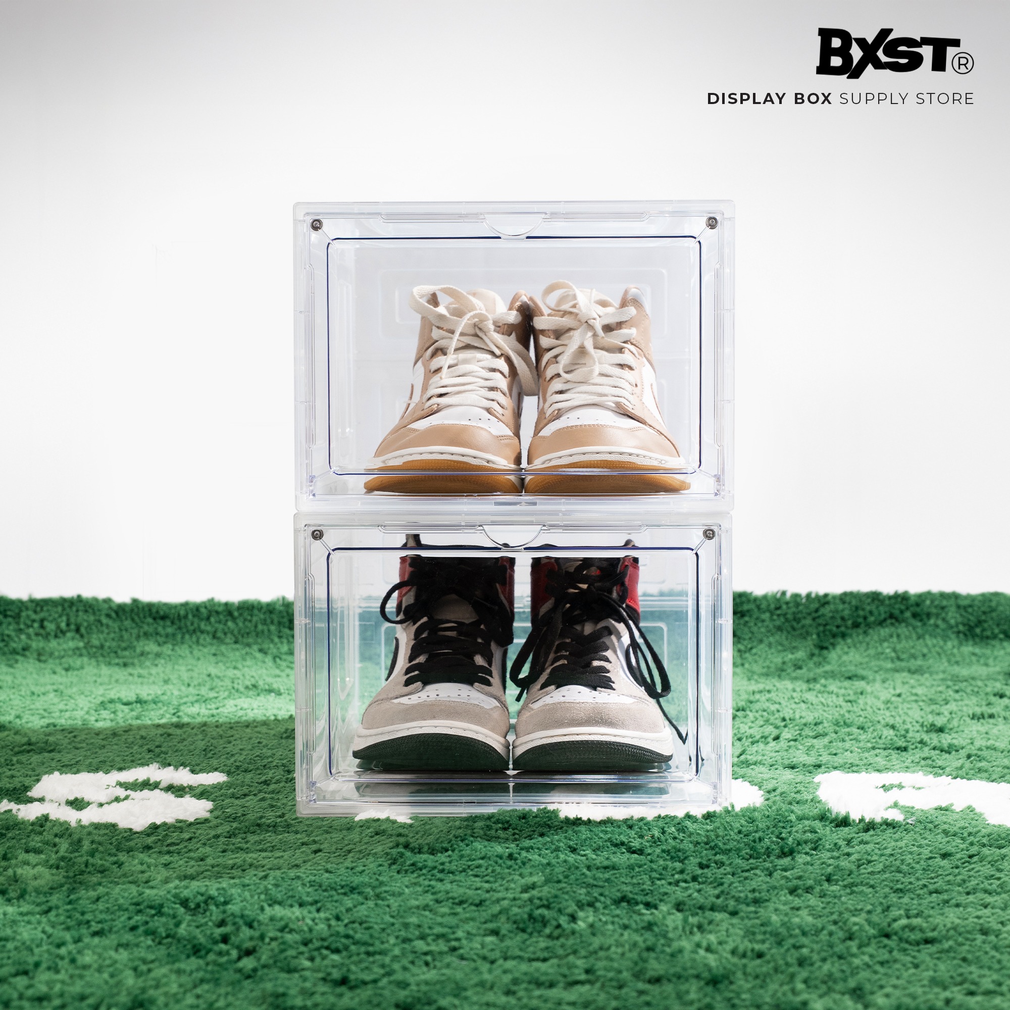 「VISIBLE」SHOE BOX FRONT DROP - CLEAR