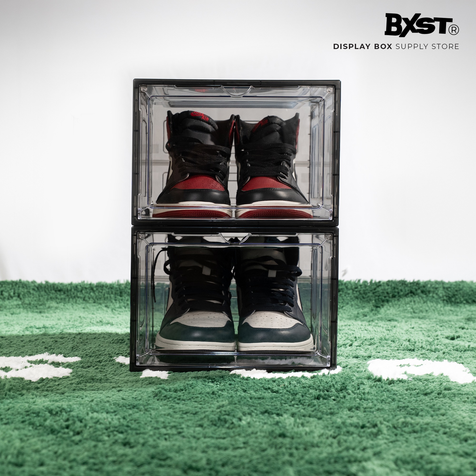 「VISIBLE」SHOE BOX FRONT DROP - SMOKE