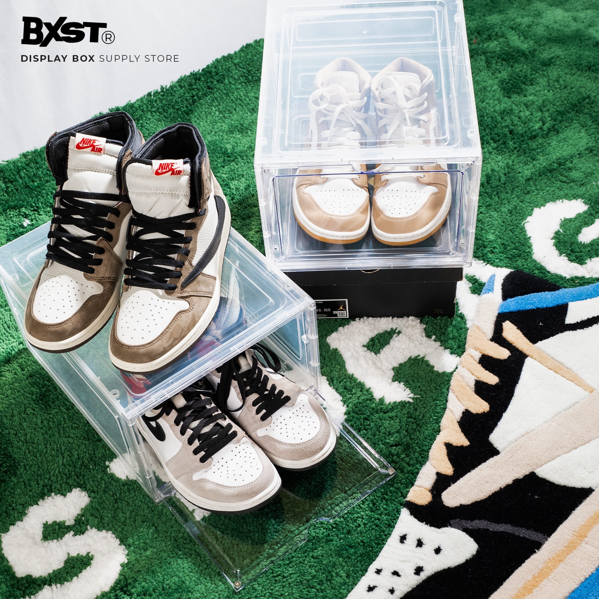 「VISIBLE」SHOE BOX FRONT DROP - CLEAR