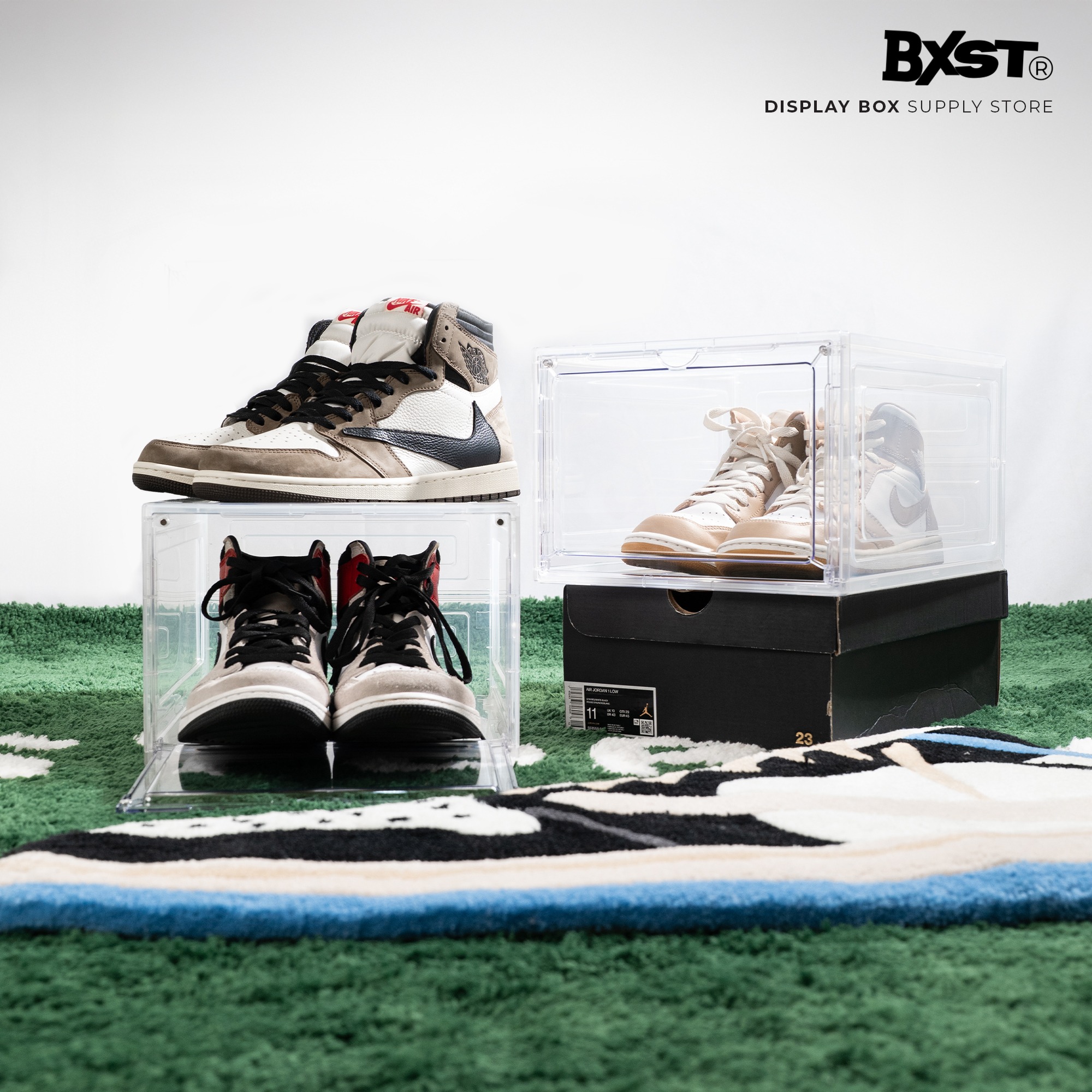 「VISIBLE」SHOE BOX FRONT DROP - CLEAR