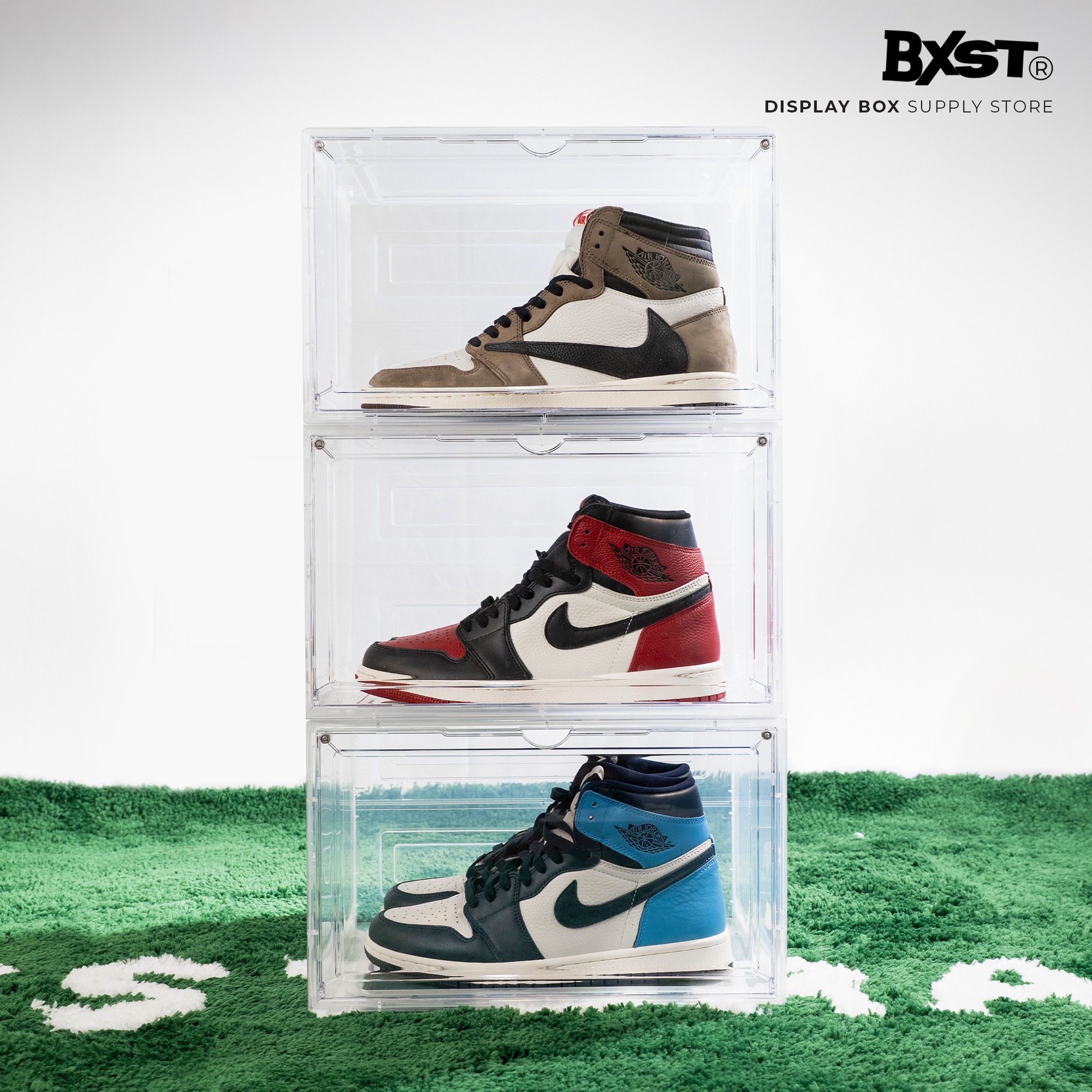 「VISIBLE」SHOE BOX SIDE DROP - CLEAR