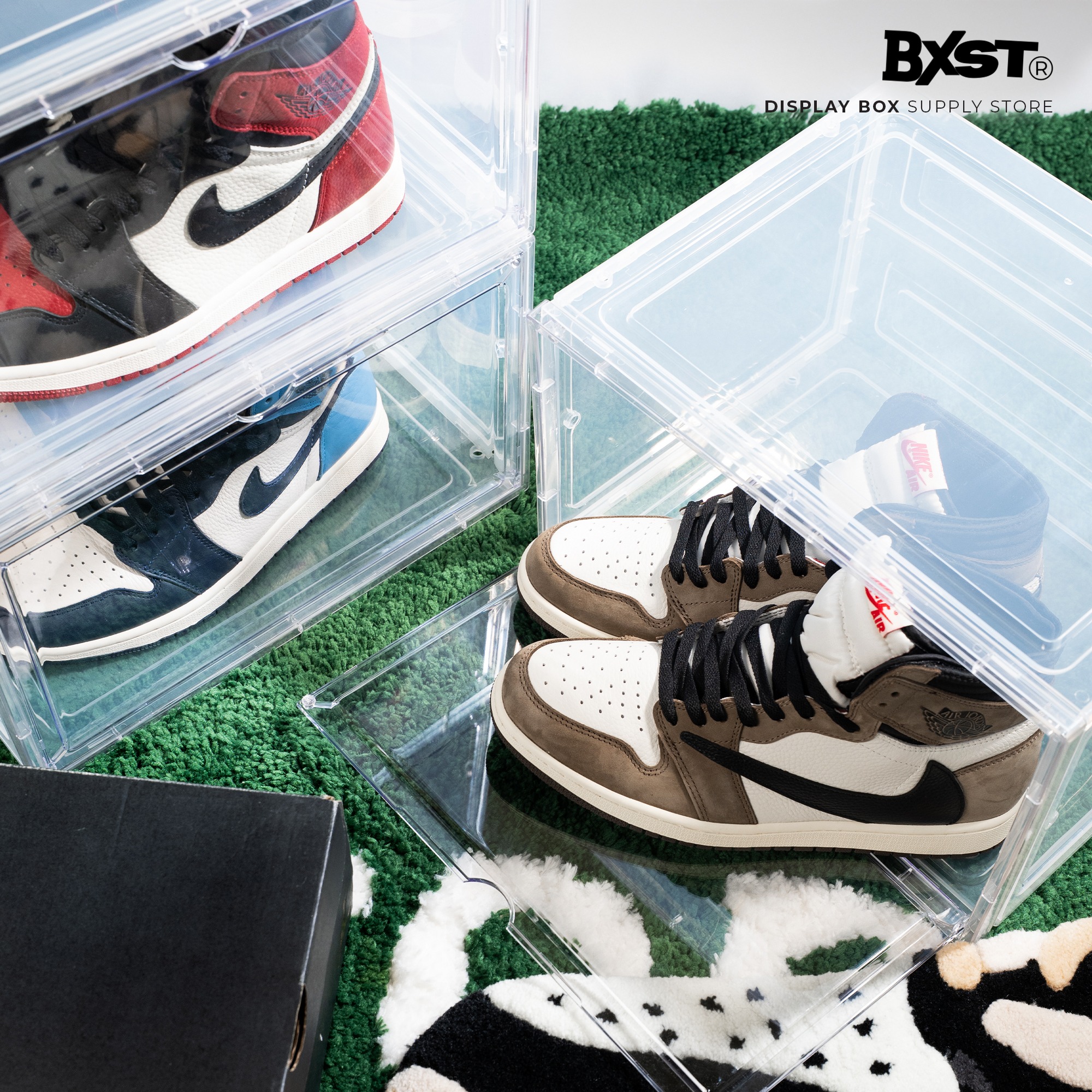 「VISIBLE」SHOE BOX SIDE DROP - CLEAR