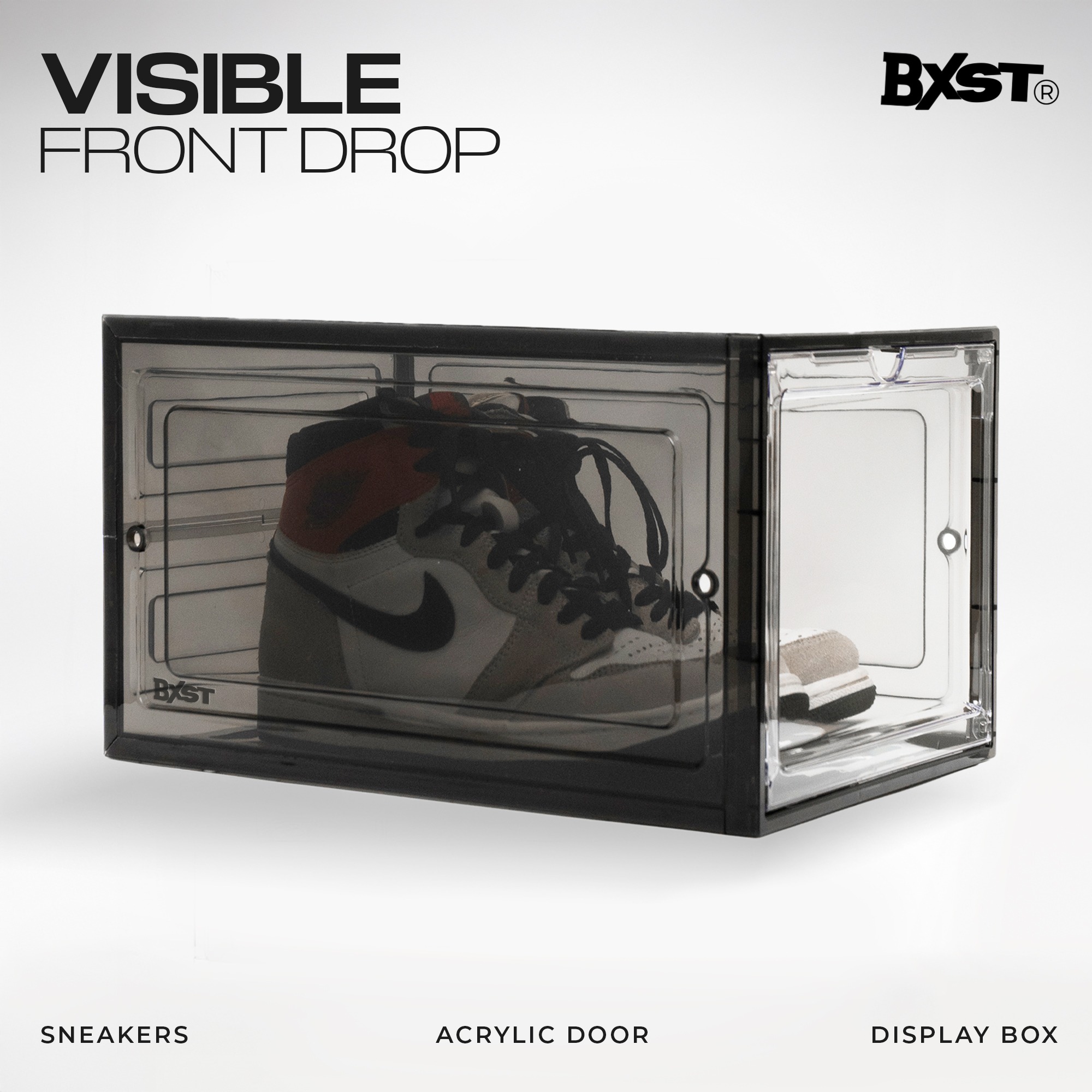 「VISIBLE」SHOE BOX FRONT DROP - SMOKE