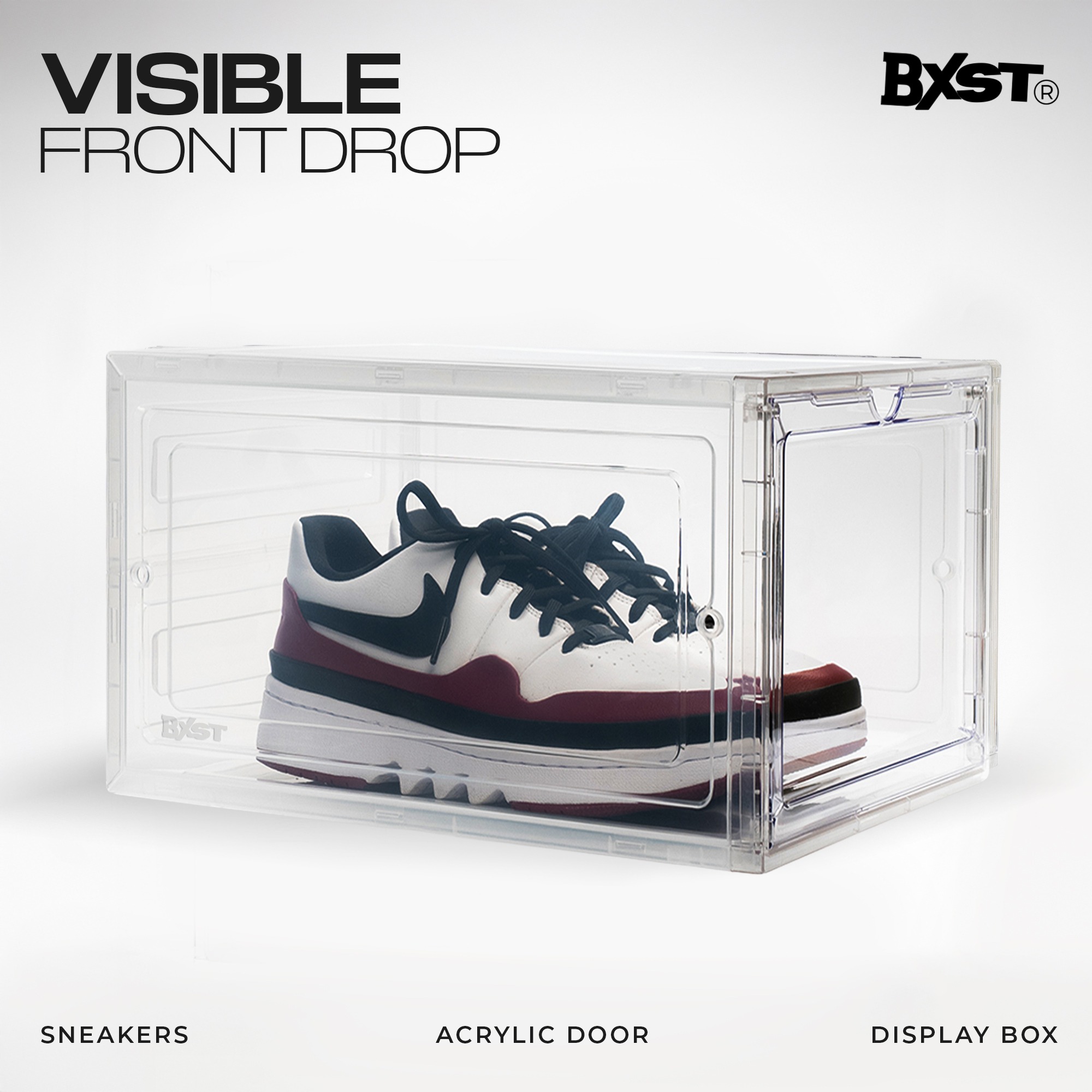 「VISIBLE」SHOE BOX FRONT DROP - CLEAR