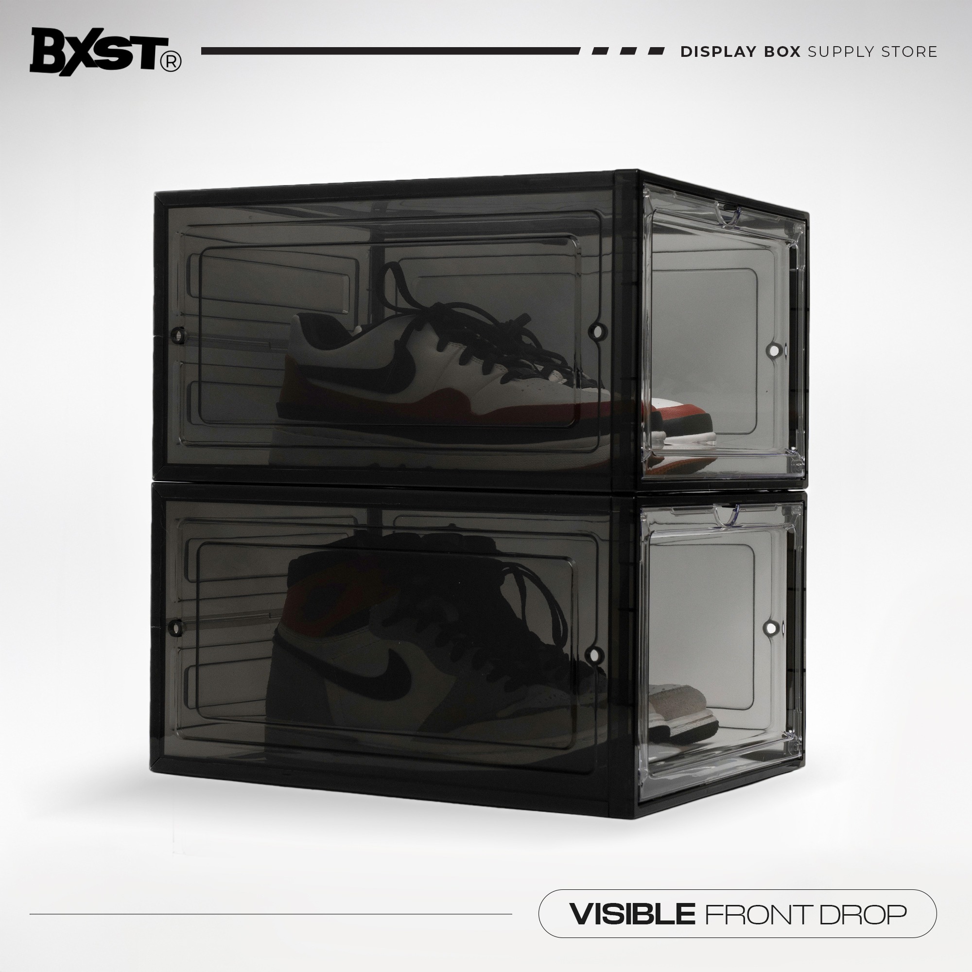 「VISIBLE」SHOE BOX FRONT DROP - SMOKE