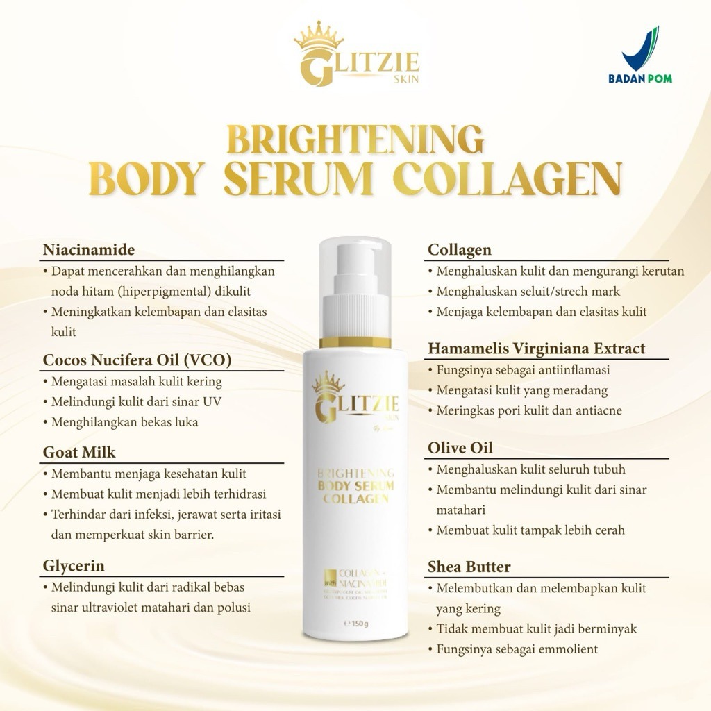 Glitzie Brightening Body Serum Collagen