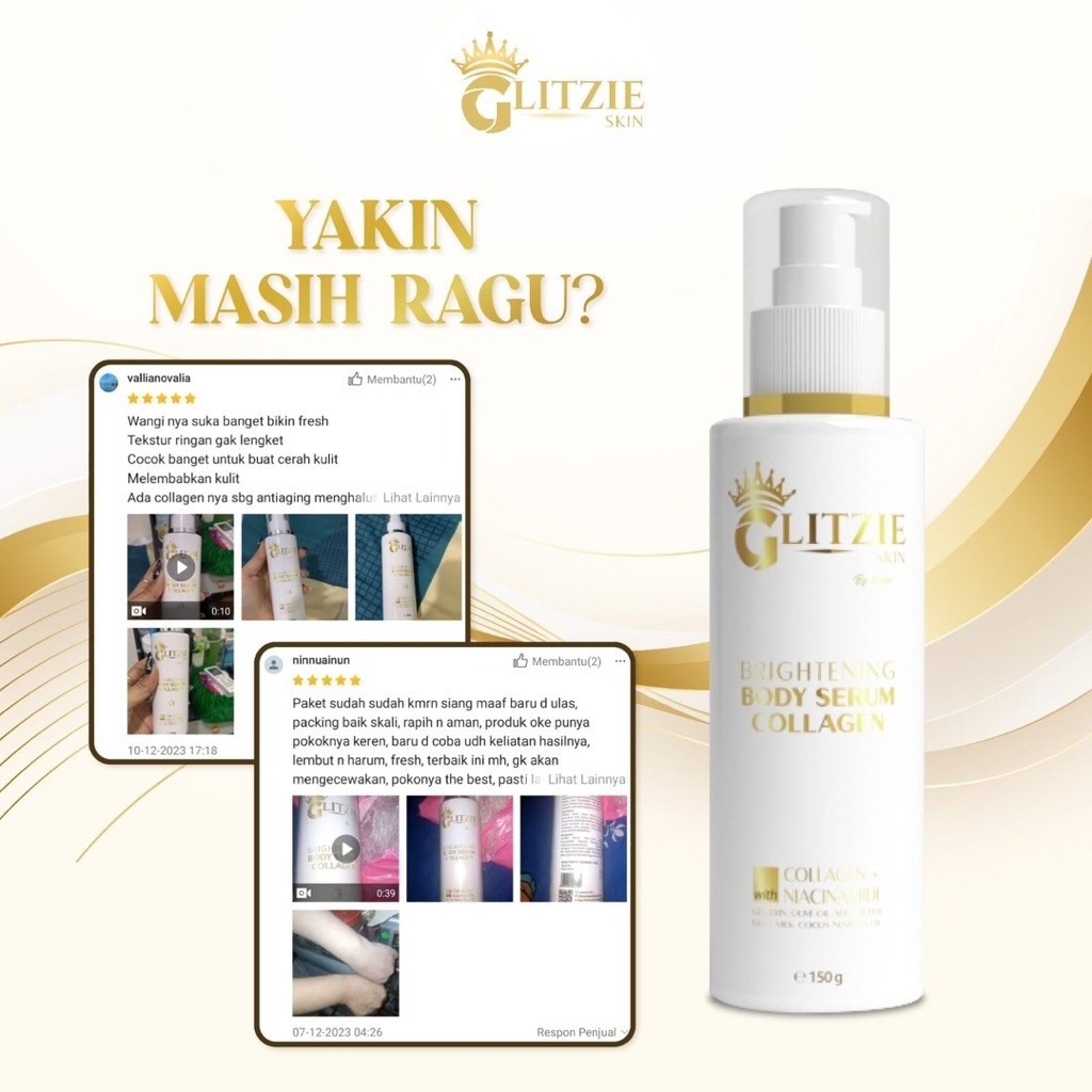 Glitzie Brightening Body Serum Collagen