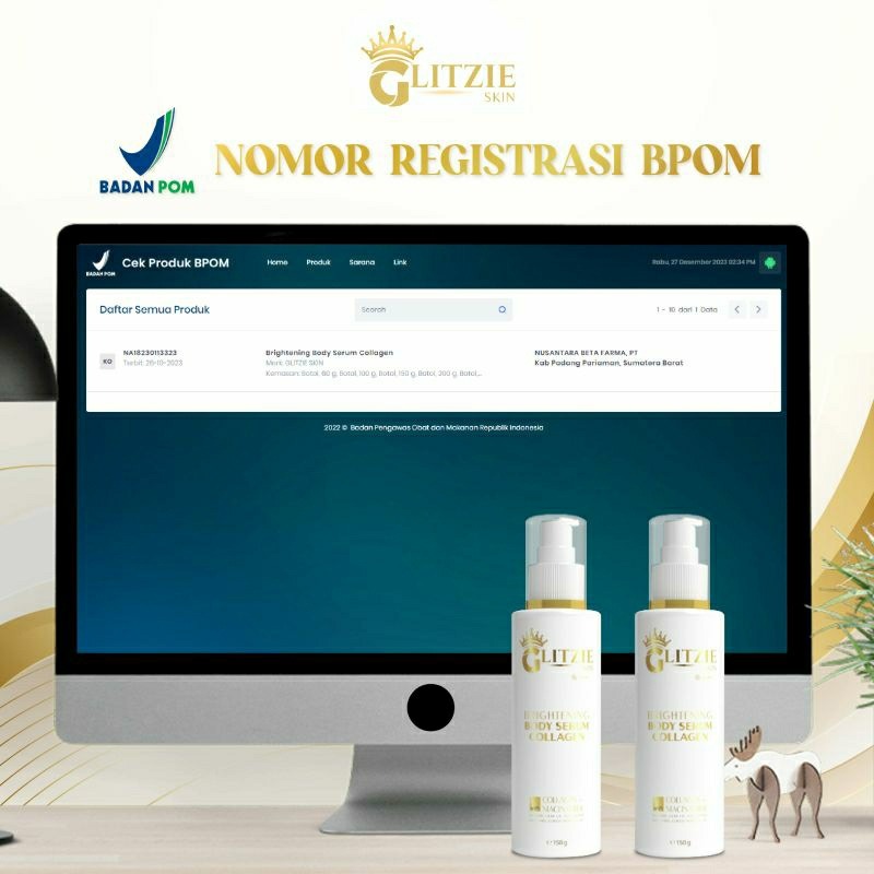 Glitzie Brightening Body Serum Collagen