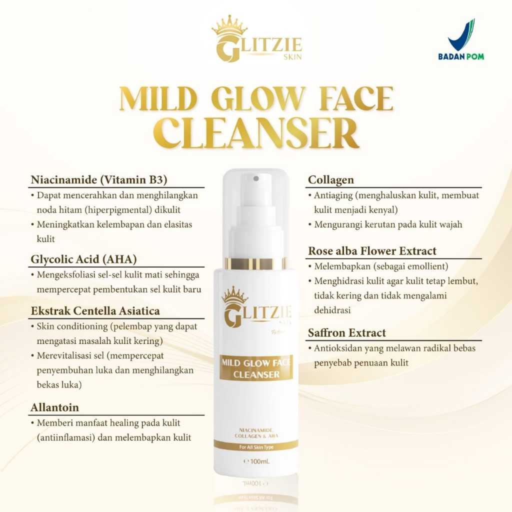 Glitzie Mild Glow Face Cleanser