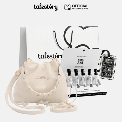 Image of [NOT FOR SALE] (GIFT) Exclusive Talestory Hand Bag + Discovery Set 5x1.5mL + Scented Pendant + Gift bag