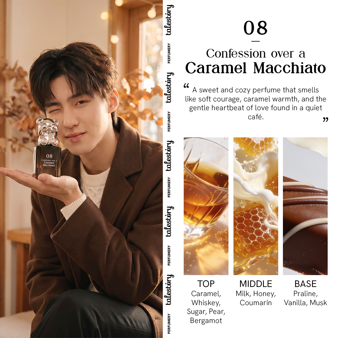 Talestory 08 - Confession over a Caramel Macchiato | Extrait de Parfum - 50ml | Unisex Perfume