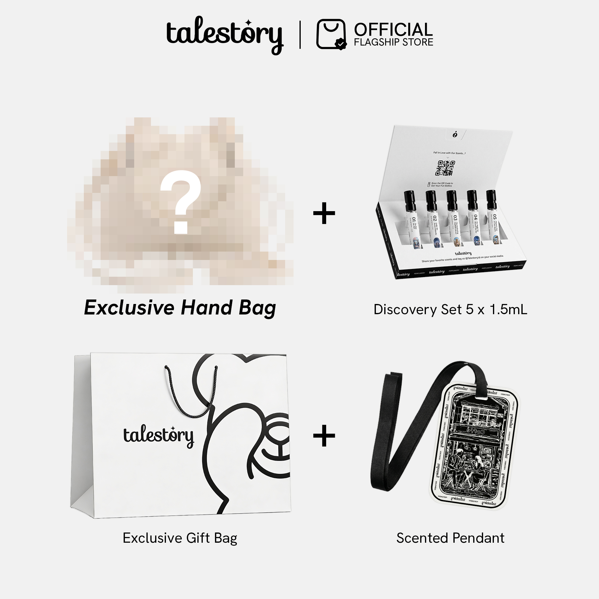 Talestory [Free Gift] Exclusive Hand Bag + Discovery Set 5x1.5mL + Scented Pendant + Gift bag