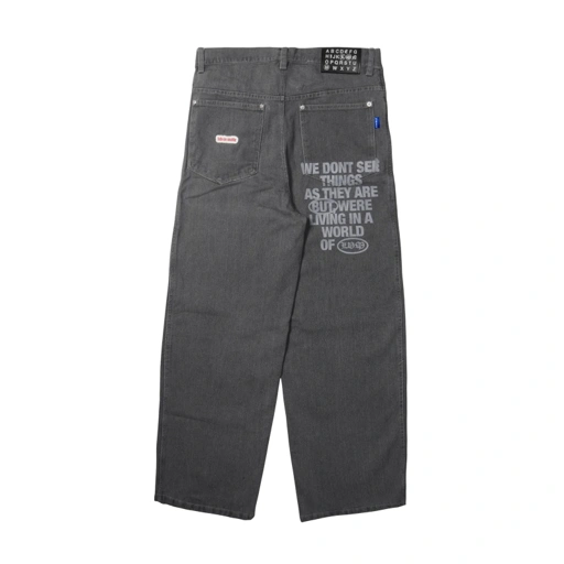 Image of GRAY WASHED DENIM