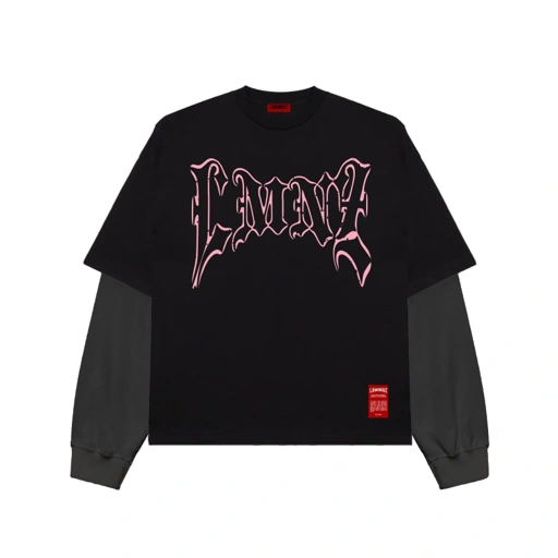Image of LMNZ LONGSLEEVE PINK TEE