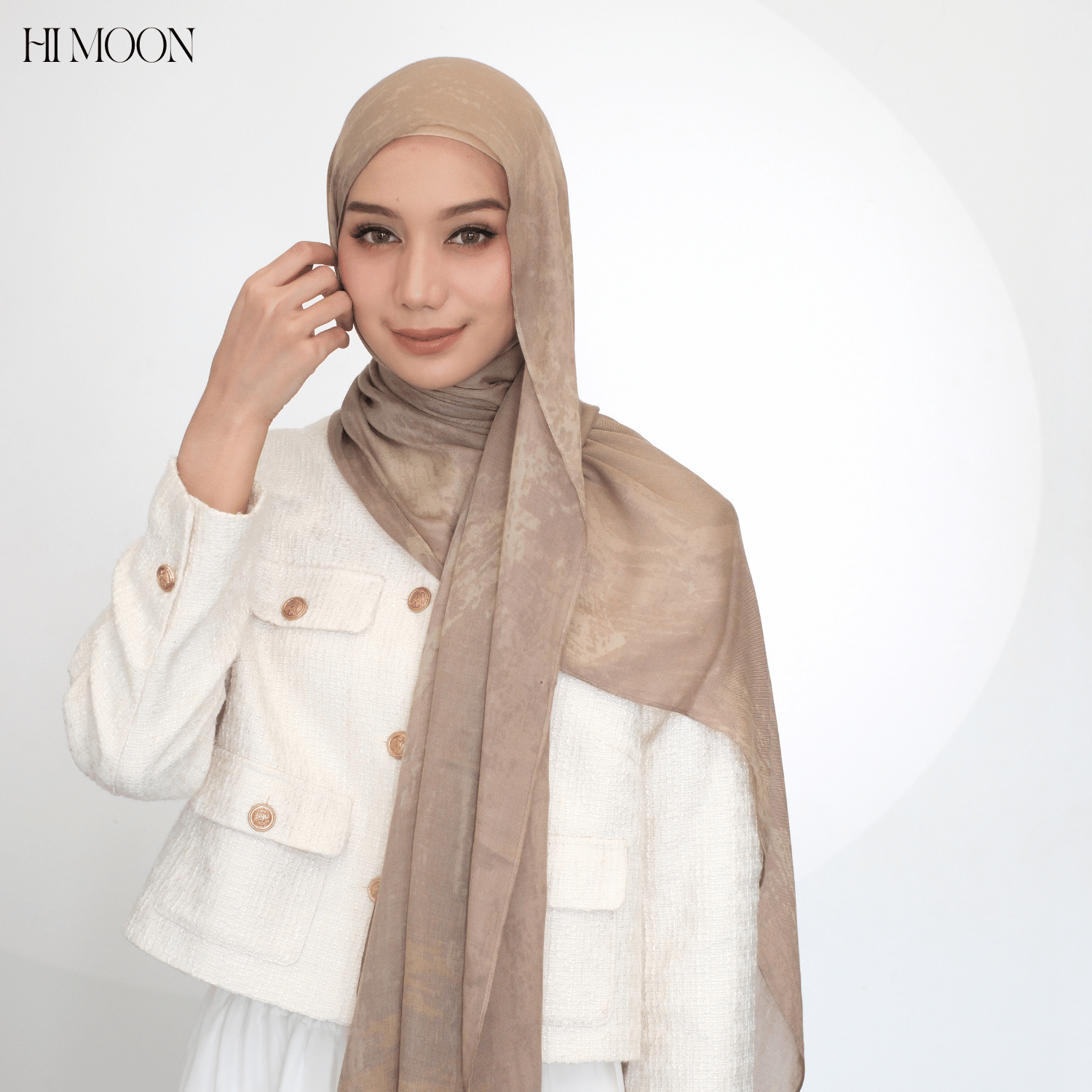 Canvas Series - Pashmina Printed Viscose Modal - breathable - soft - flowy - Pashmina Himoon