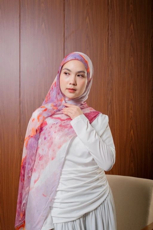 Image of Terra Series Rose Pashmina Printed Modals