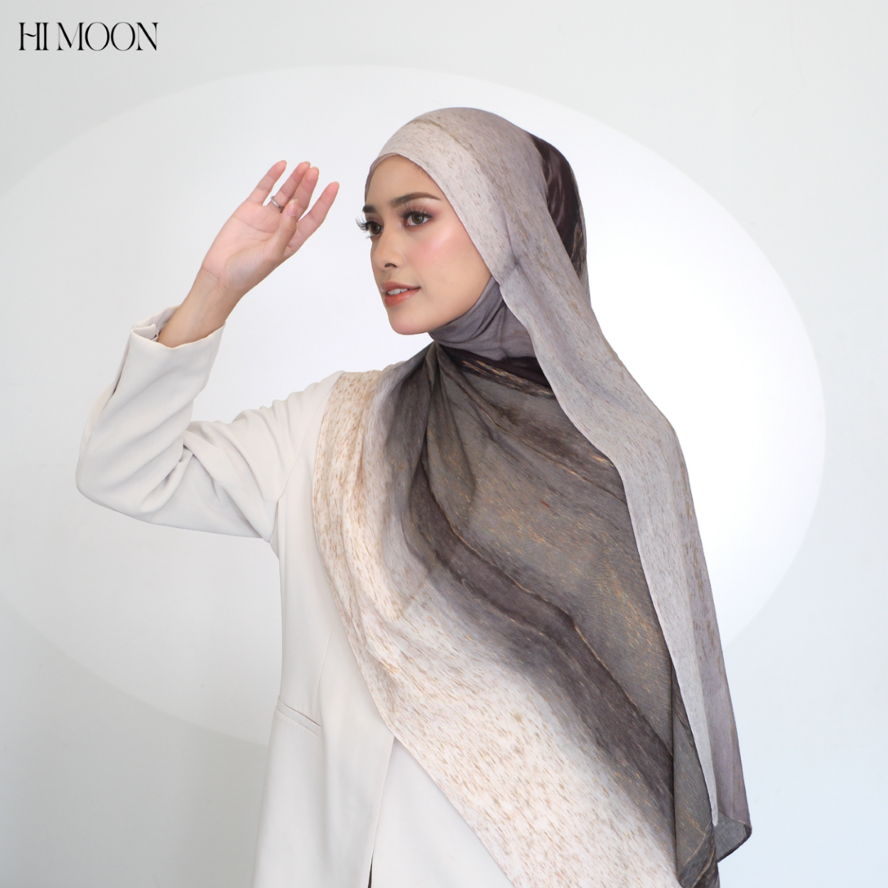 Gradation Series / Pashmina Printed Viscose Modals / Breathable / Soft / Flowy / Pashmina Himoon