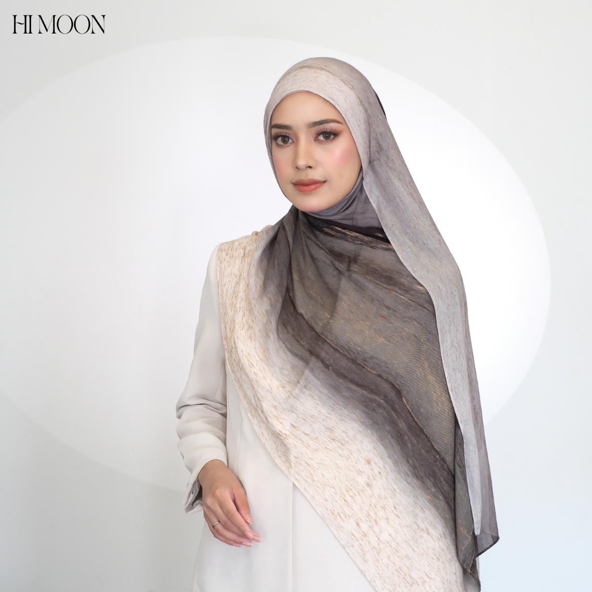 Gradation Series / Pashmina Printed Viscose Modals / Breathable / Soft / Flowy / Pashmina Himoon