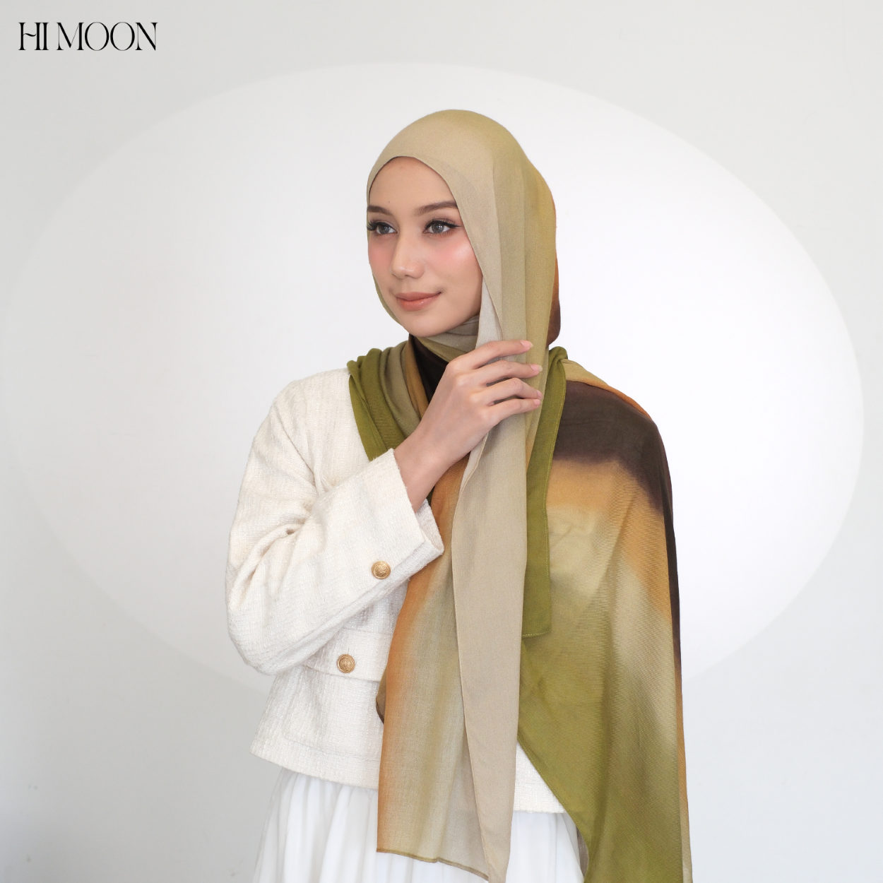 Gradation Series / Pashmina Printed Viscose Modals / Breathable / Soft / Flowy / Pashmina Himoon
