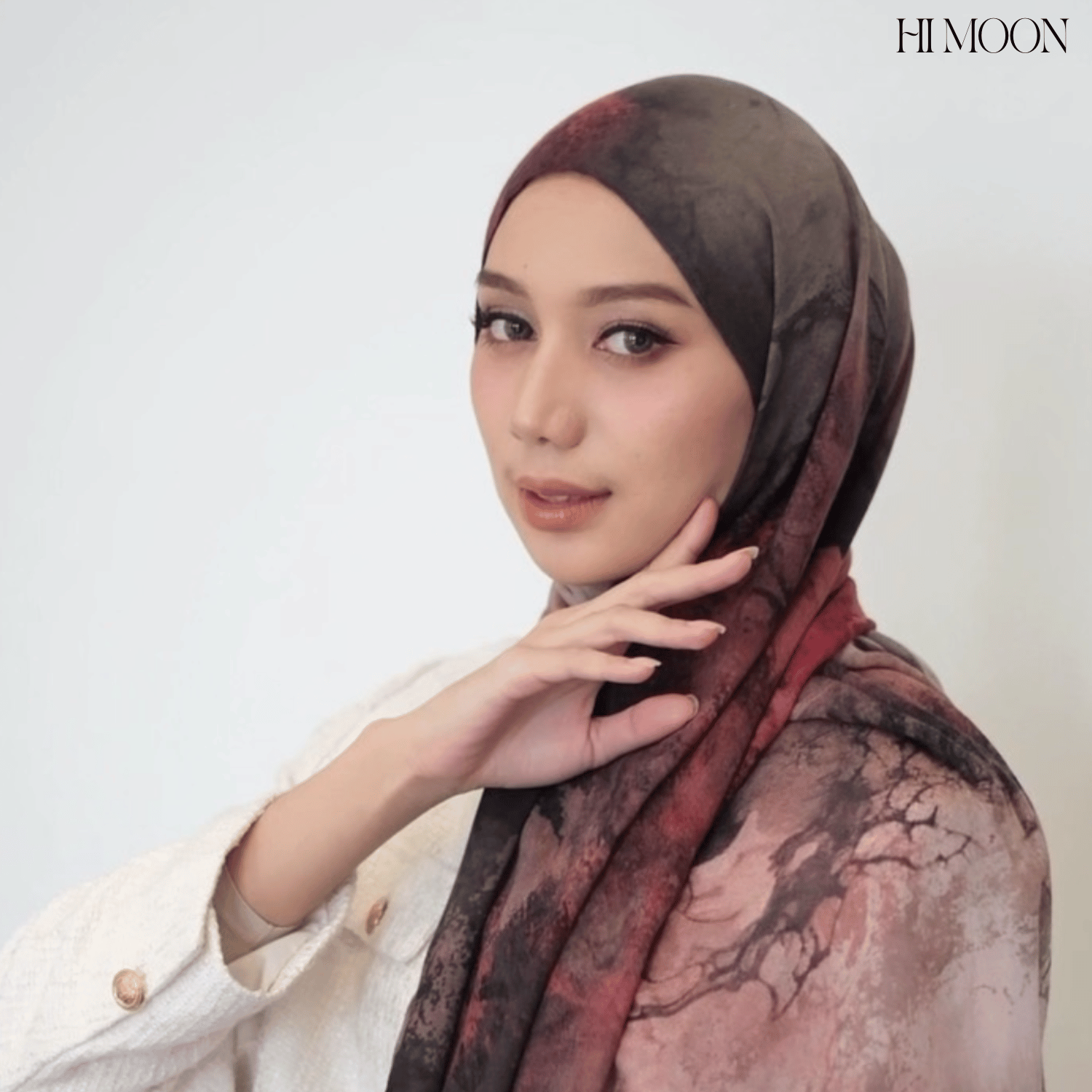 Nebula Series Pashmina Printed Viscose Modal  - Pashmina Printed Pashmina hijab shawl premium - Pashmina Motif Bahan Viscose Premium airtech
