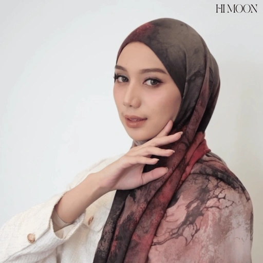 Nebula Series Pashmina Printed Viscose Modal  - Pashmina Printed Pashmina hijab shawl premium - Pashmina Motif Bahan Viscose Premium airtech
