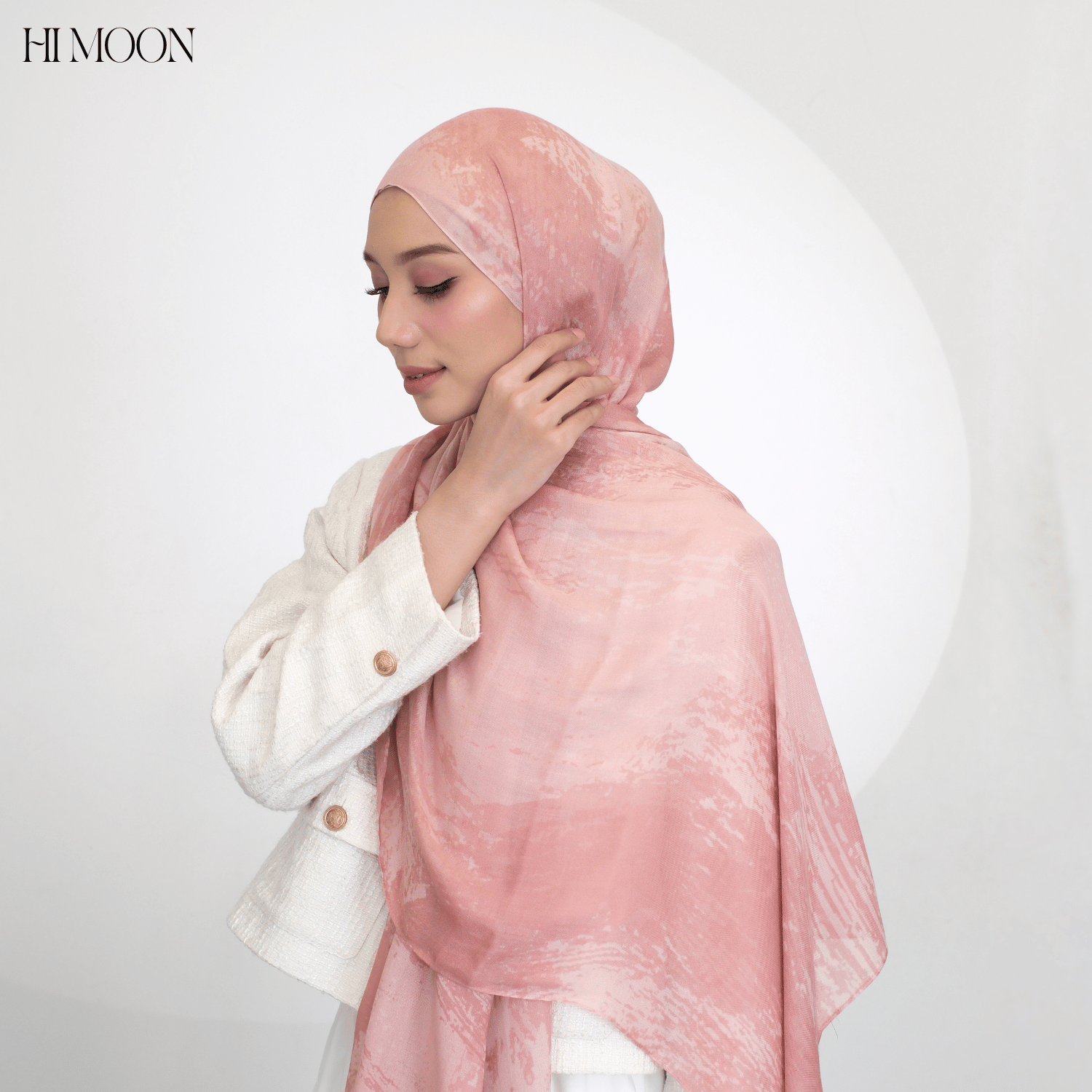 Canvas Series - Pashmina Printed Viscose Modal - breathable - soft - flowy - Pashmina Himoon