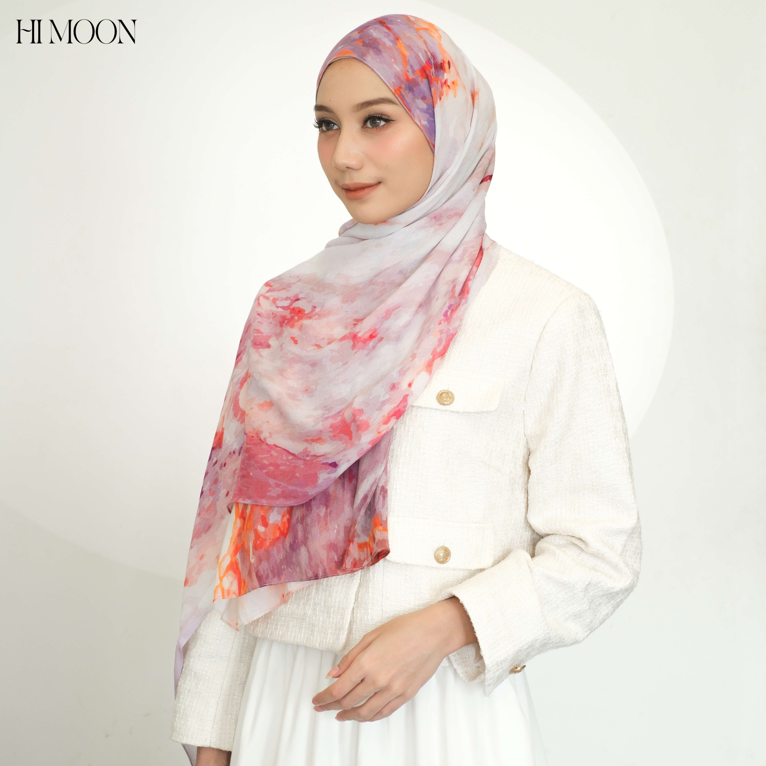 Marble Series/Pashmina Printed Viscose Modal/Pashmina Himoon/Pashmina Motif