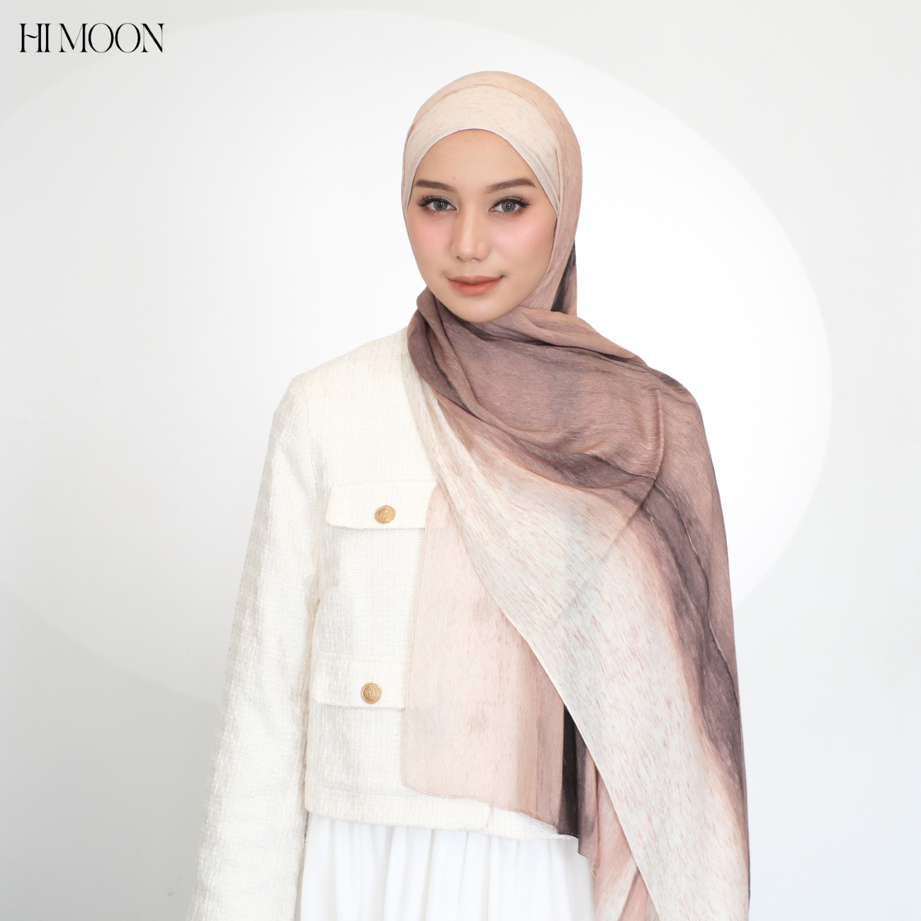 Gradation Series / Pashmina Printed Viscose Modals / Breathable / Soft / Flowy / Pashmina Himoon