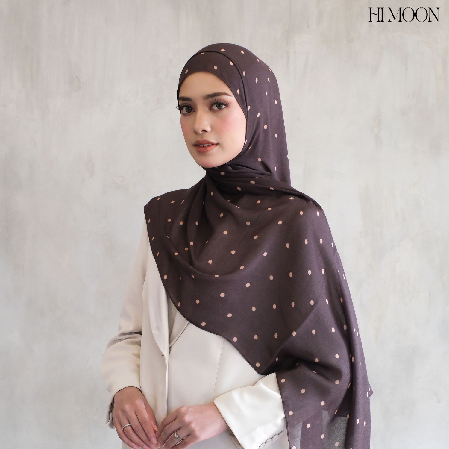 Polka Studio Pashmina Printed Viscose Modals - Pashmina hijab shawl premium - Pashmina Motif Bahan Viscose Premium airtech