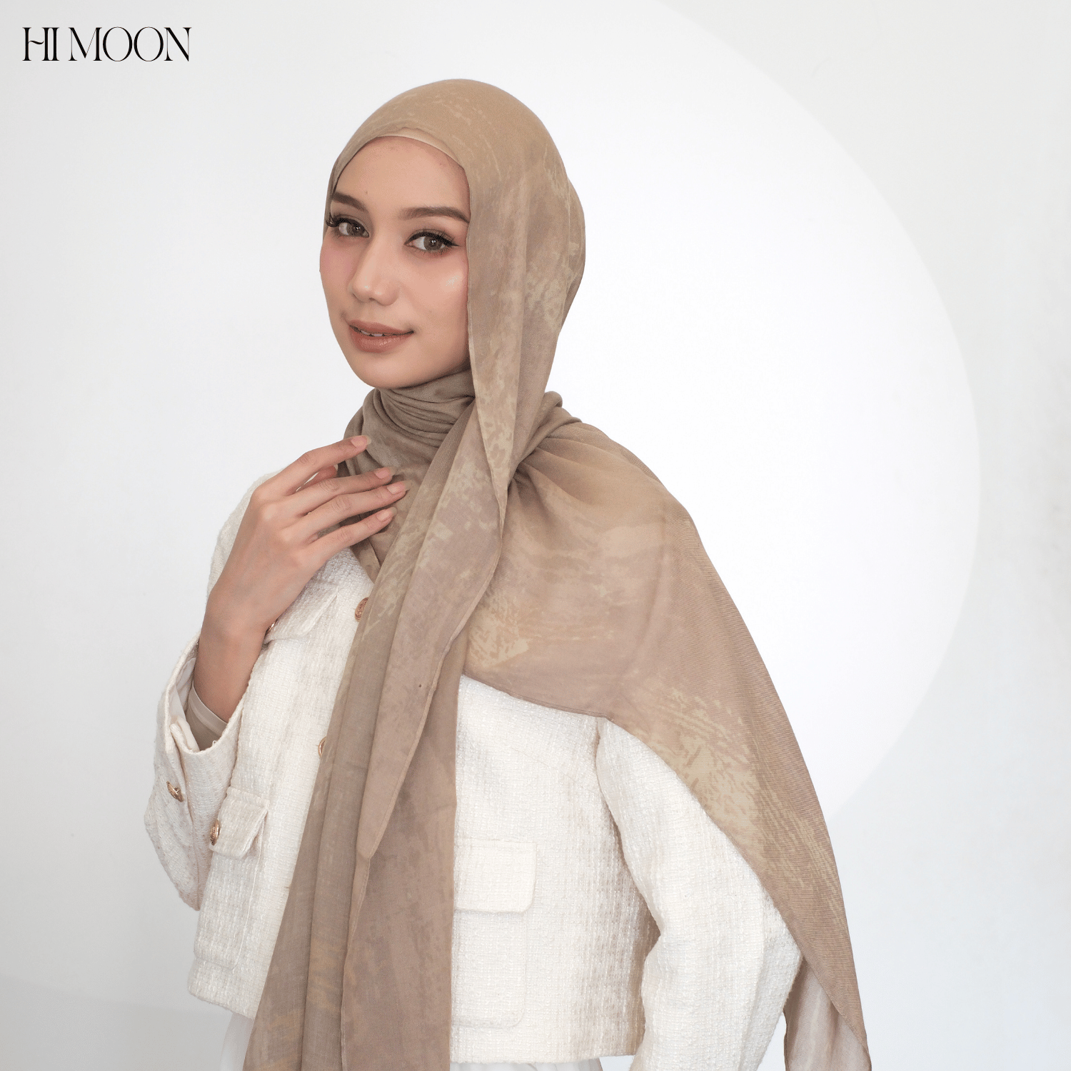Canvas Series - Pashmina Printed Viscose Modal - breathable - soft - flowy - Pashmina Himoon